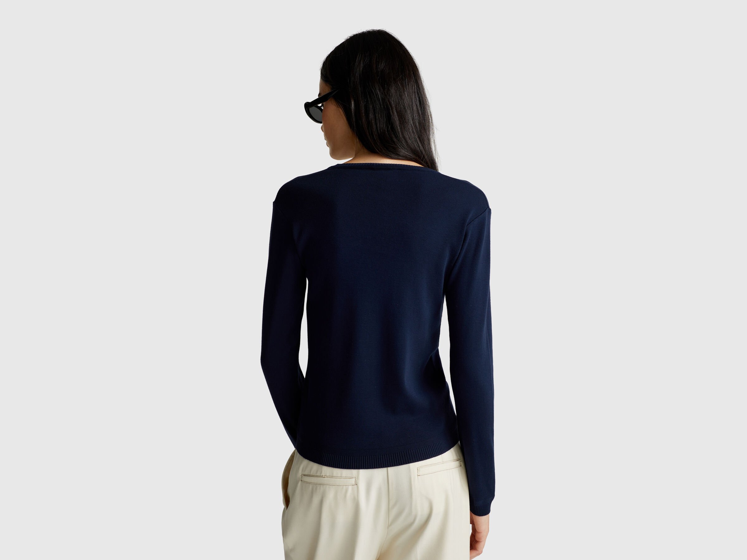 Pull col rond en pur coton – Image 3