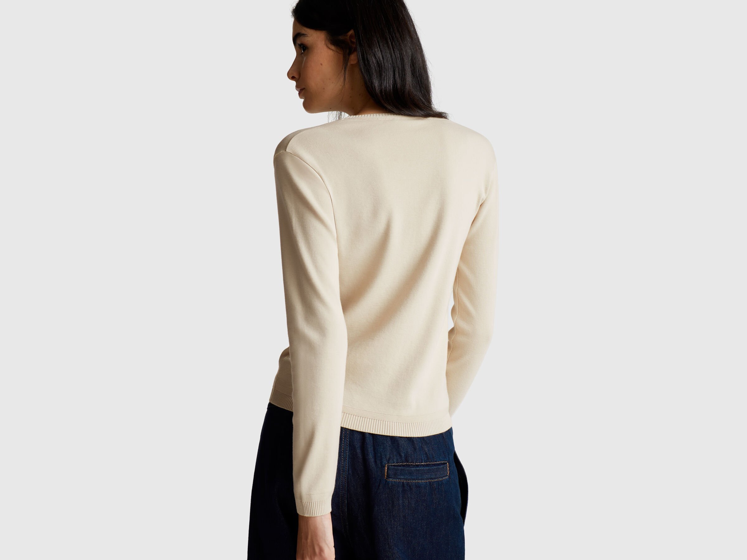 Pull col rond en pur coton – Image 2