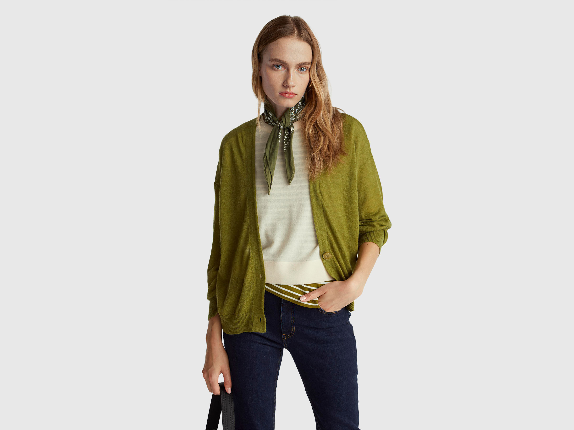 Cardigan léger en mélange d’alpaga Cardigan léger en mélange d’alpaga