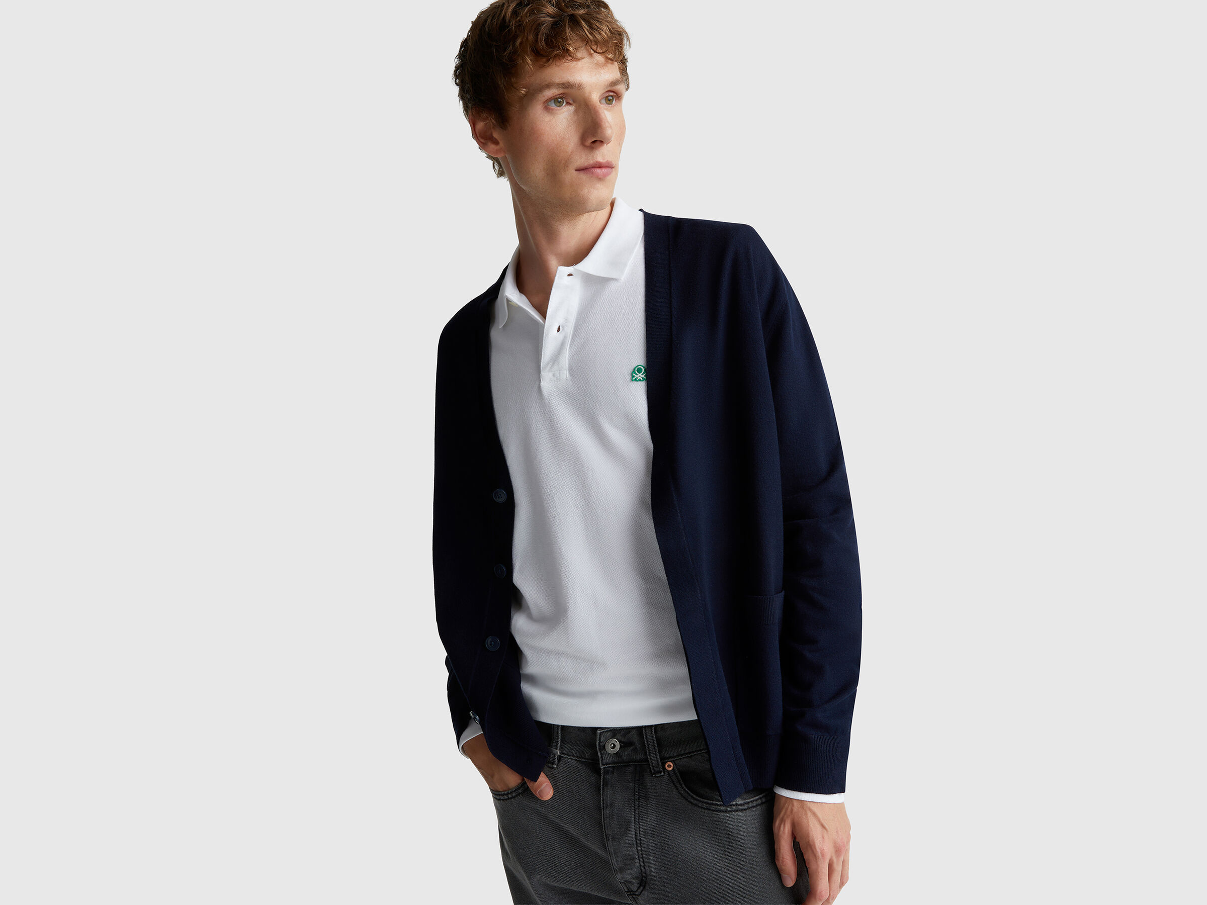 Cardigan tricoté en mélange de viscose Cardigan tricoté en mélange de viscose