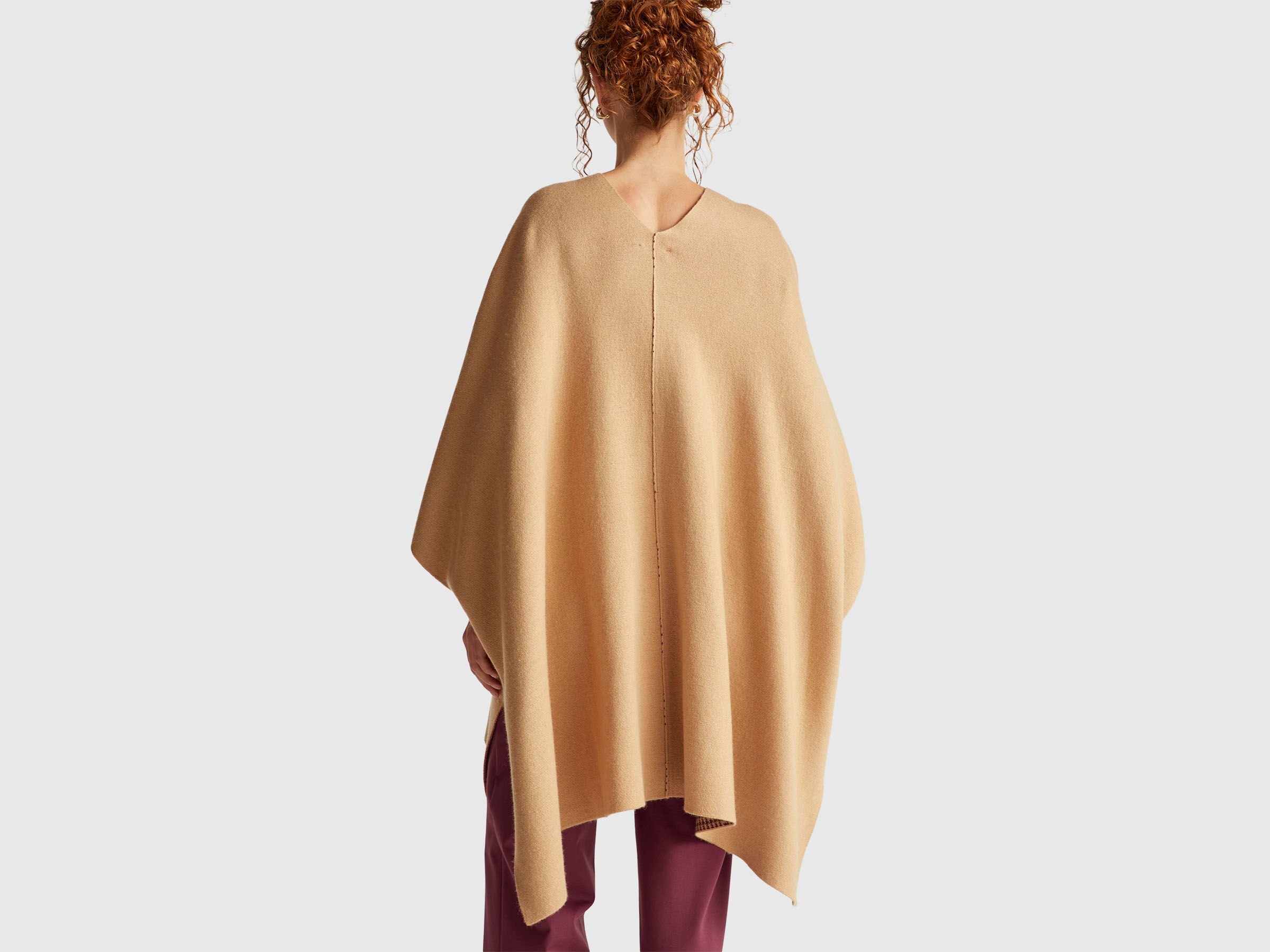 Cape réversible en mélange de cachemire – Image 2
