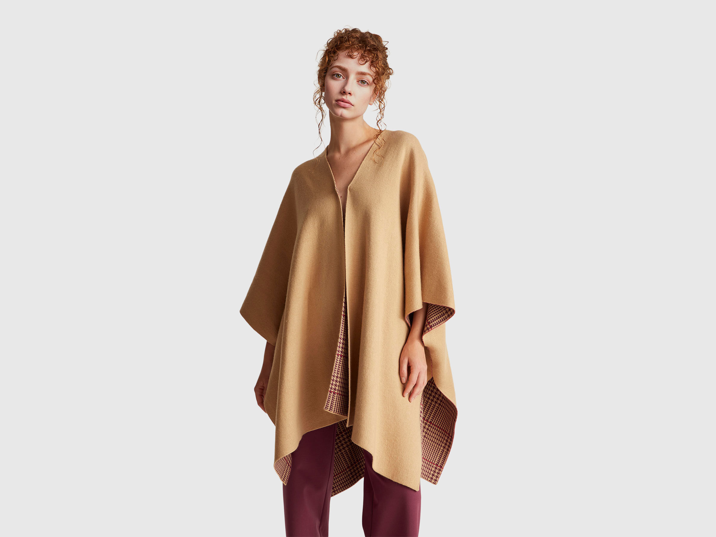 Cape réversible en mélange de cachemire Cape réversible en mélange de cachemire