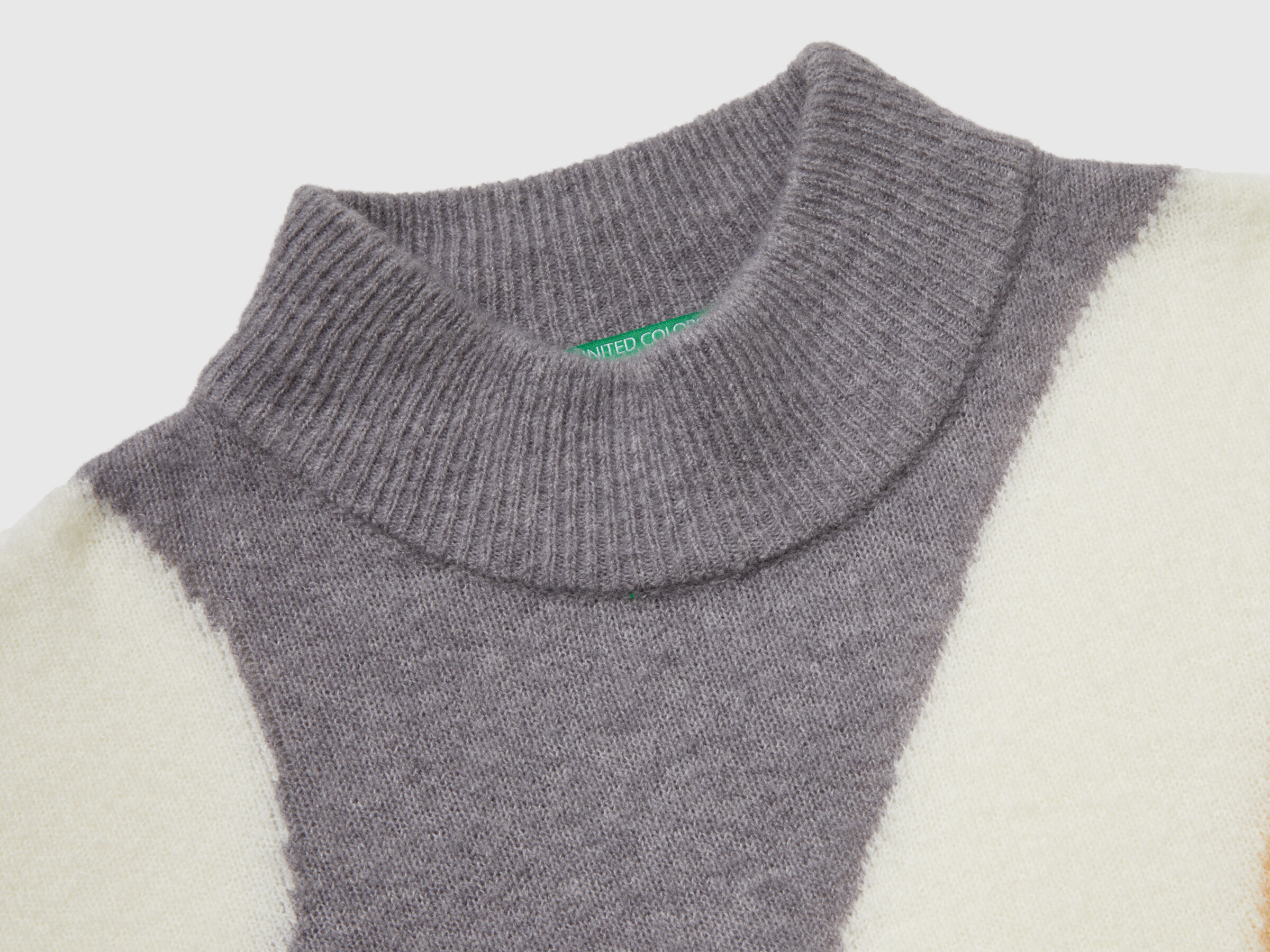 Pull intarsia coupe carrée – Image 7