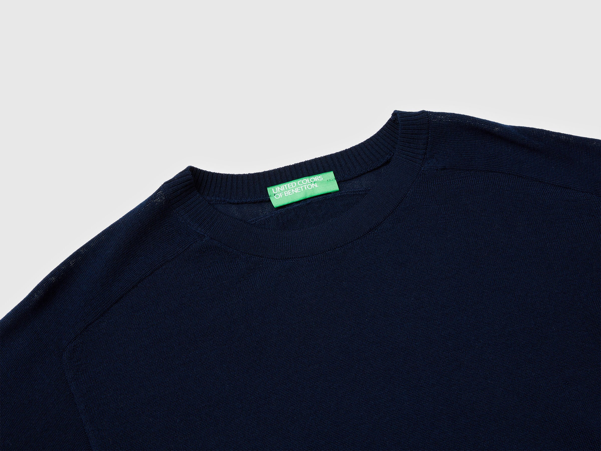 Pull à manches courtes en pure laine mérinos – Image 7