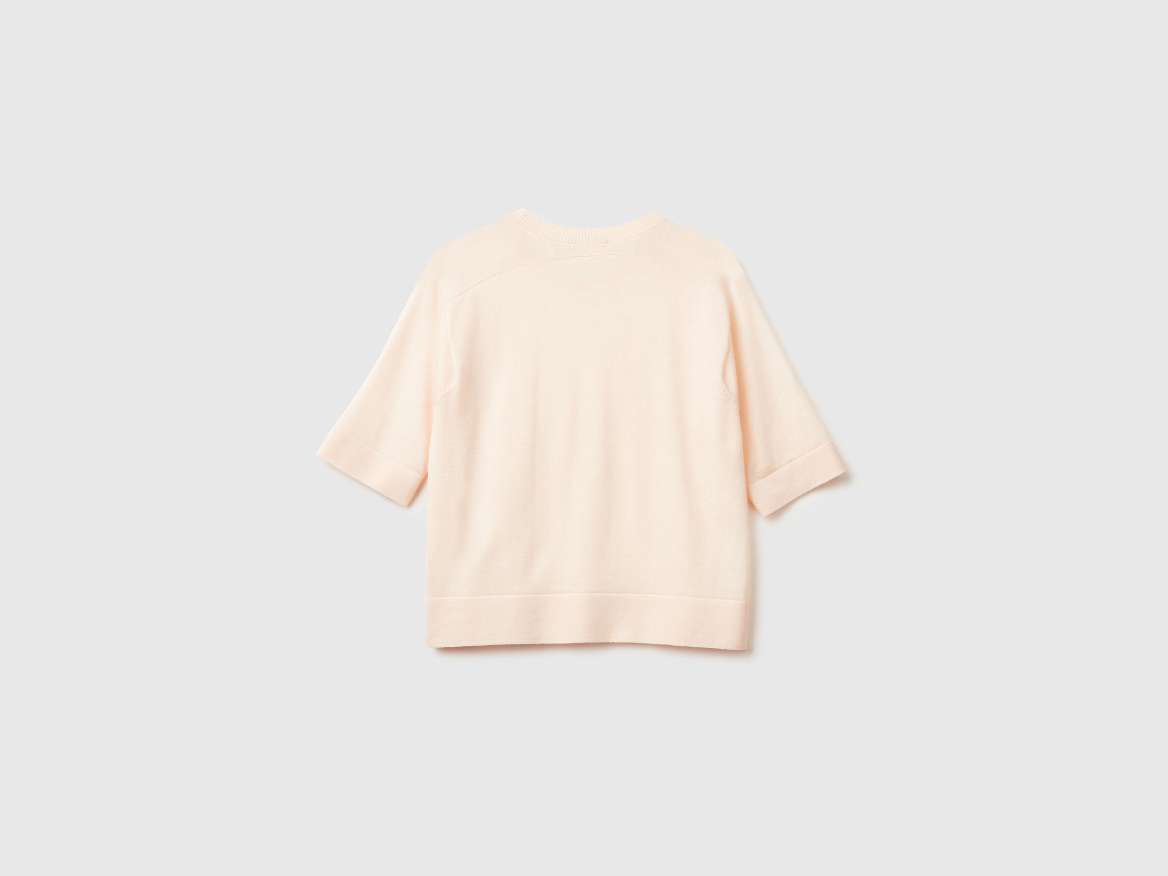 Pull à manches courtes en pure laine mérinos – Image 6