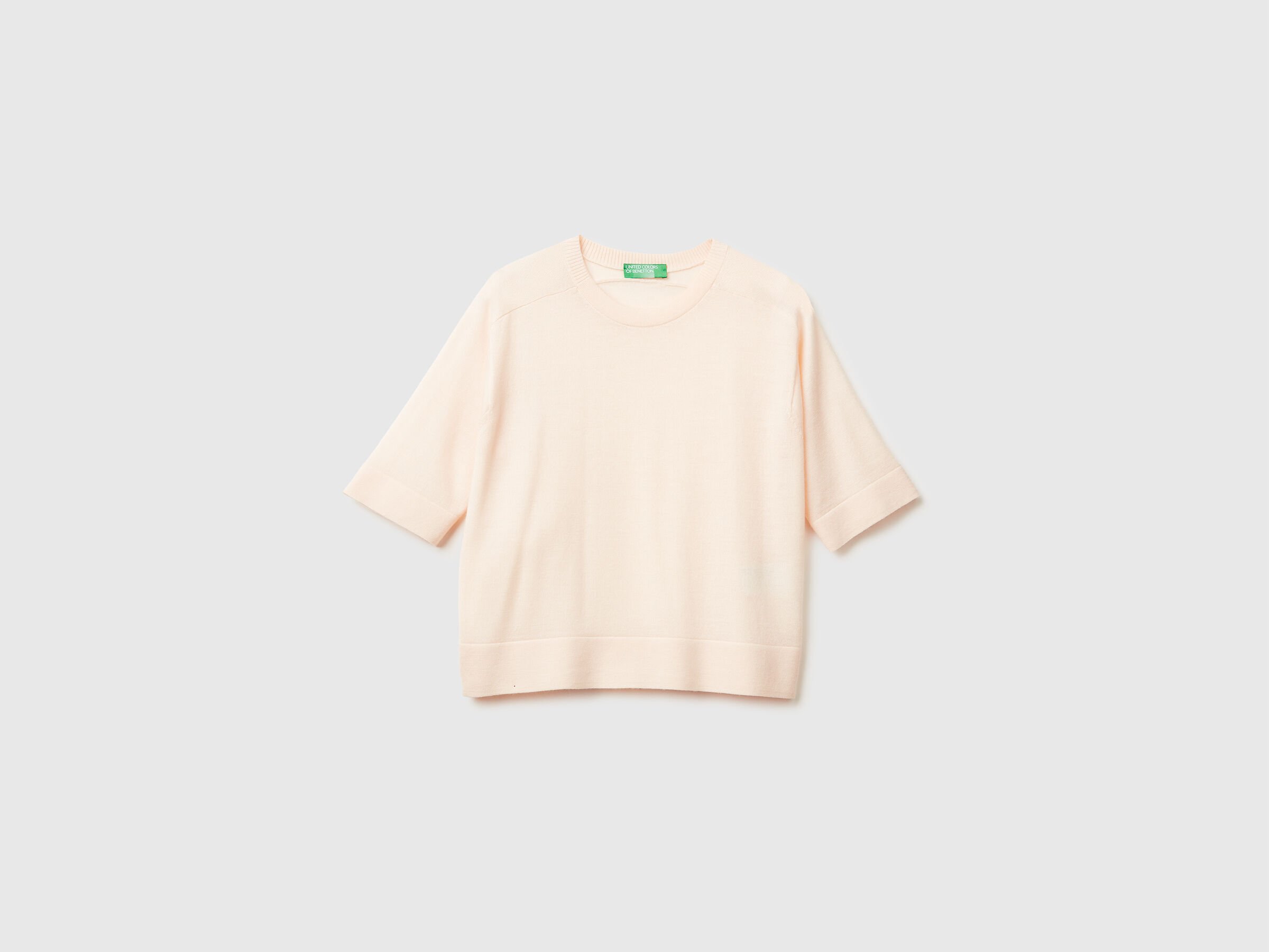 Pull à manches courtes en pure laine mérinos – Image 5