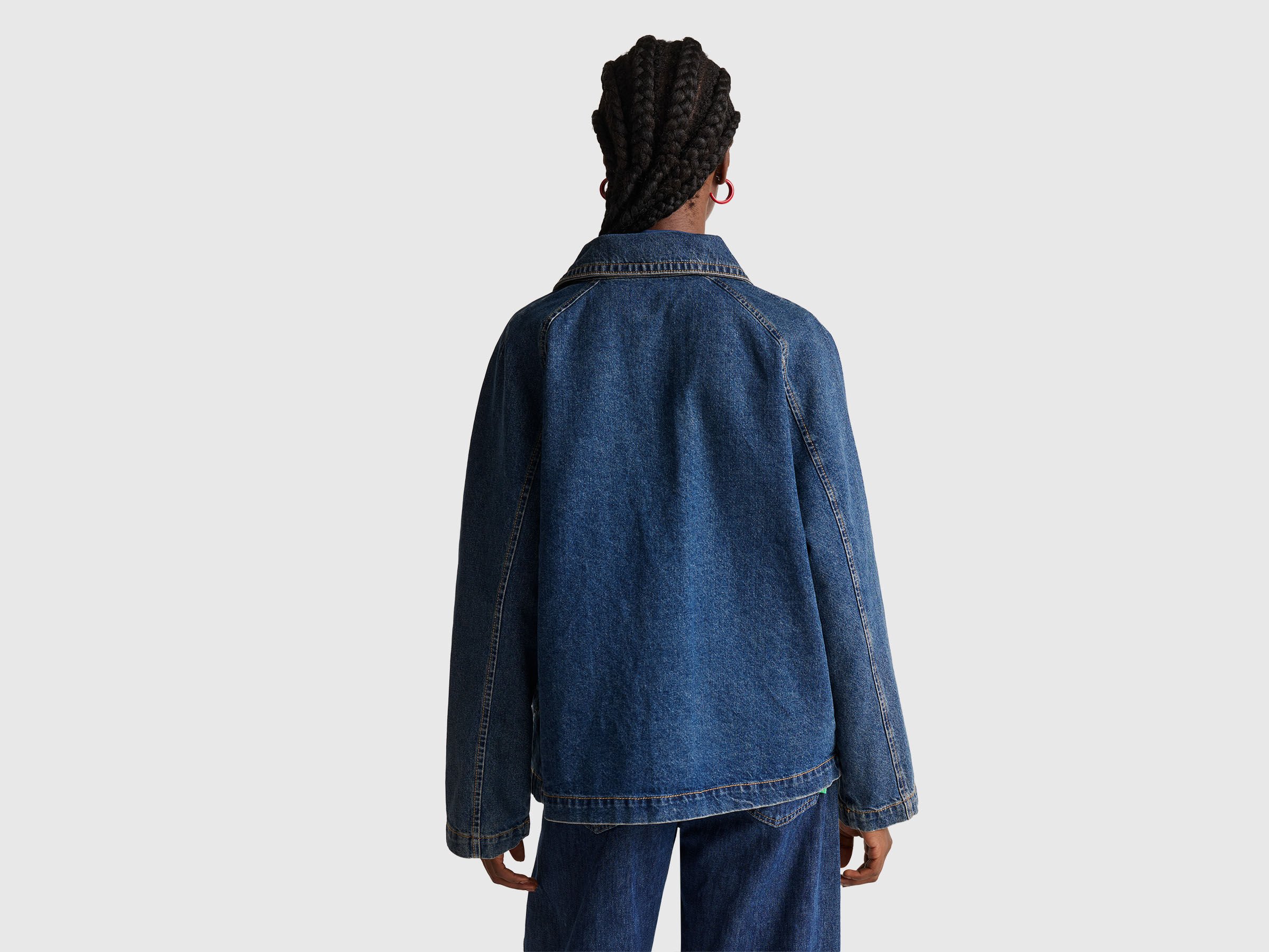 Trench-coat court en jean – Image 2