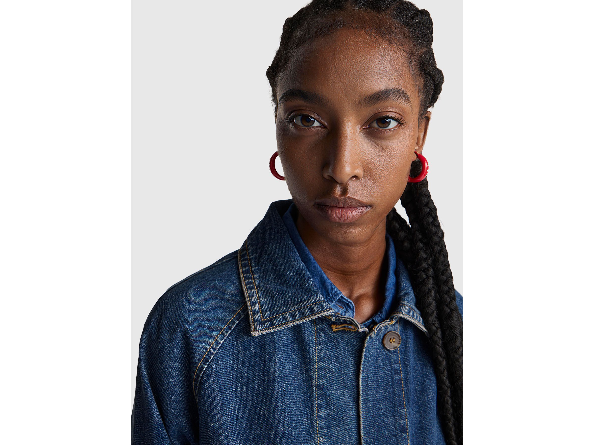 Trench-coat court en jean – Image 4