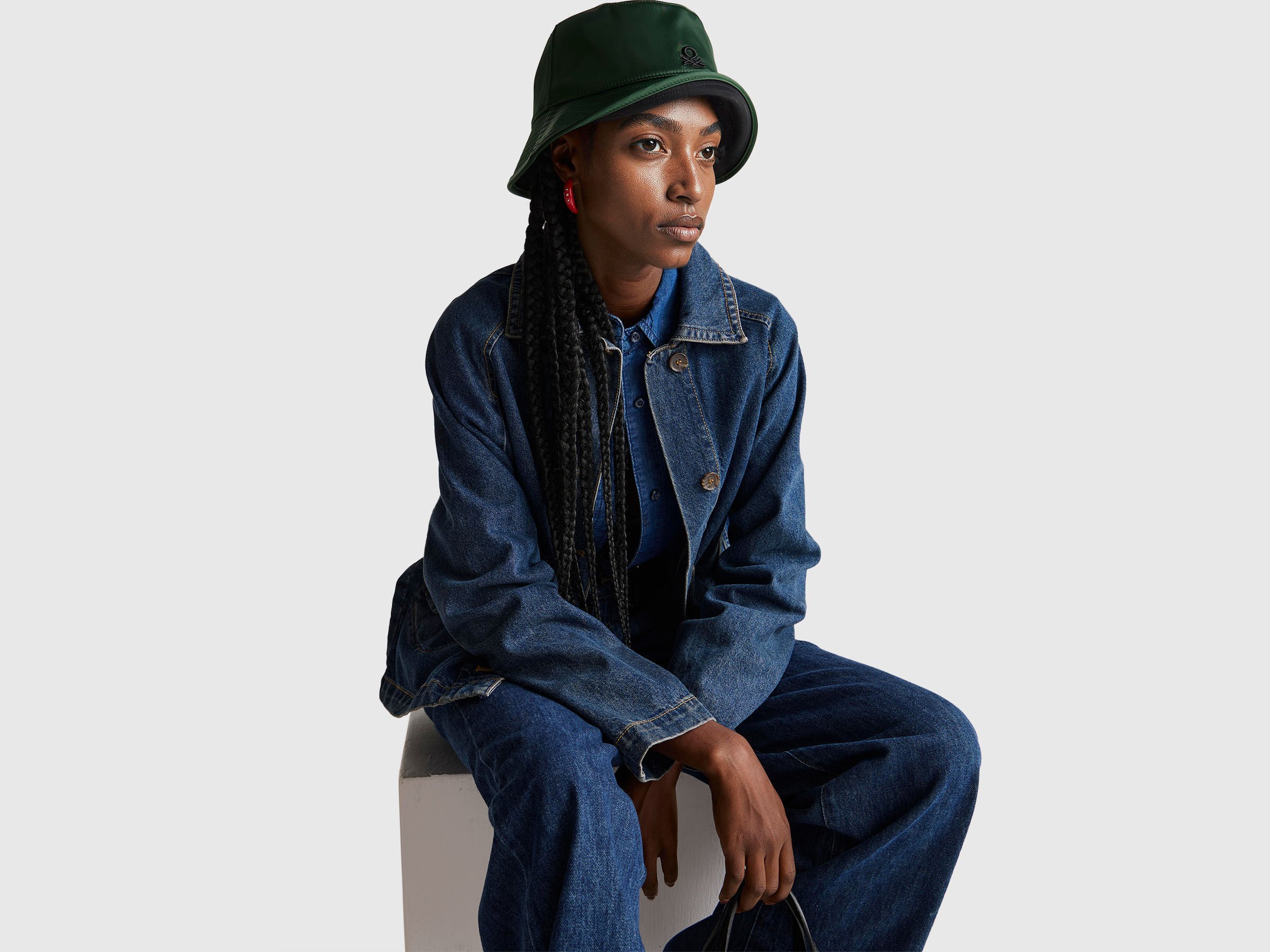 Trench-coat court en jean – Image 3