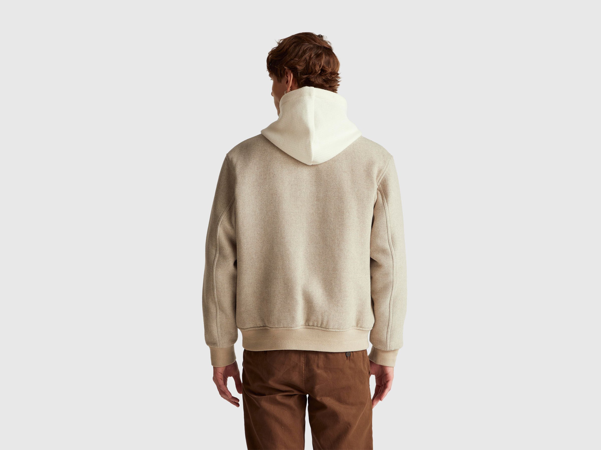 Blouson aviateur en laine mélangée – Image 2