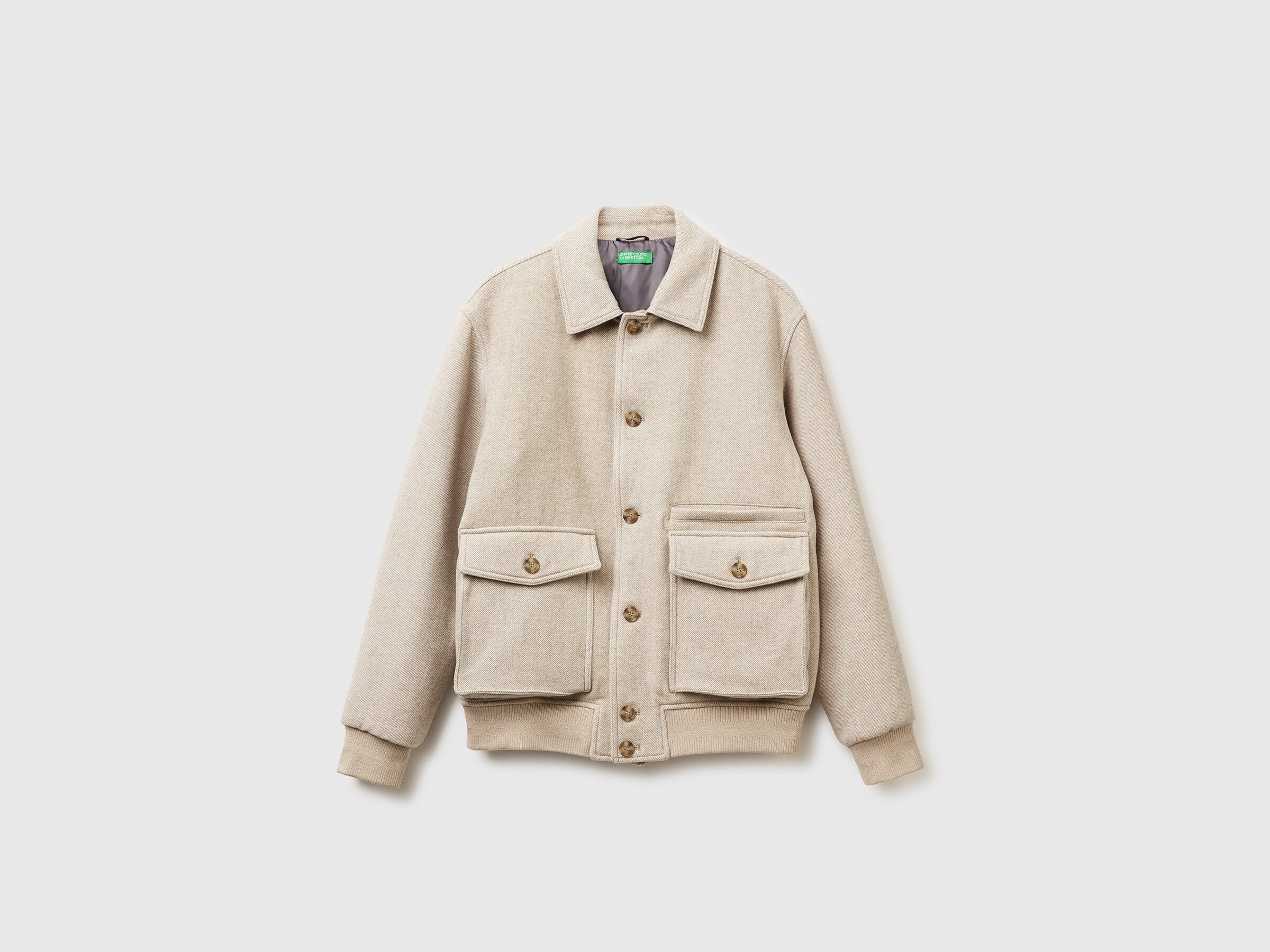 Blouson aviateur en laine mélangée – Image 5