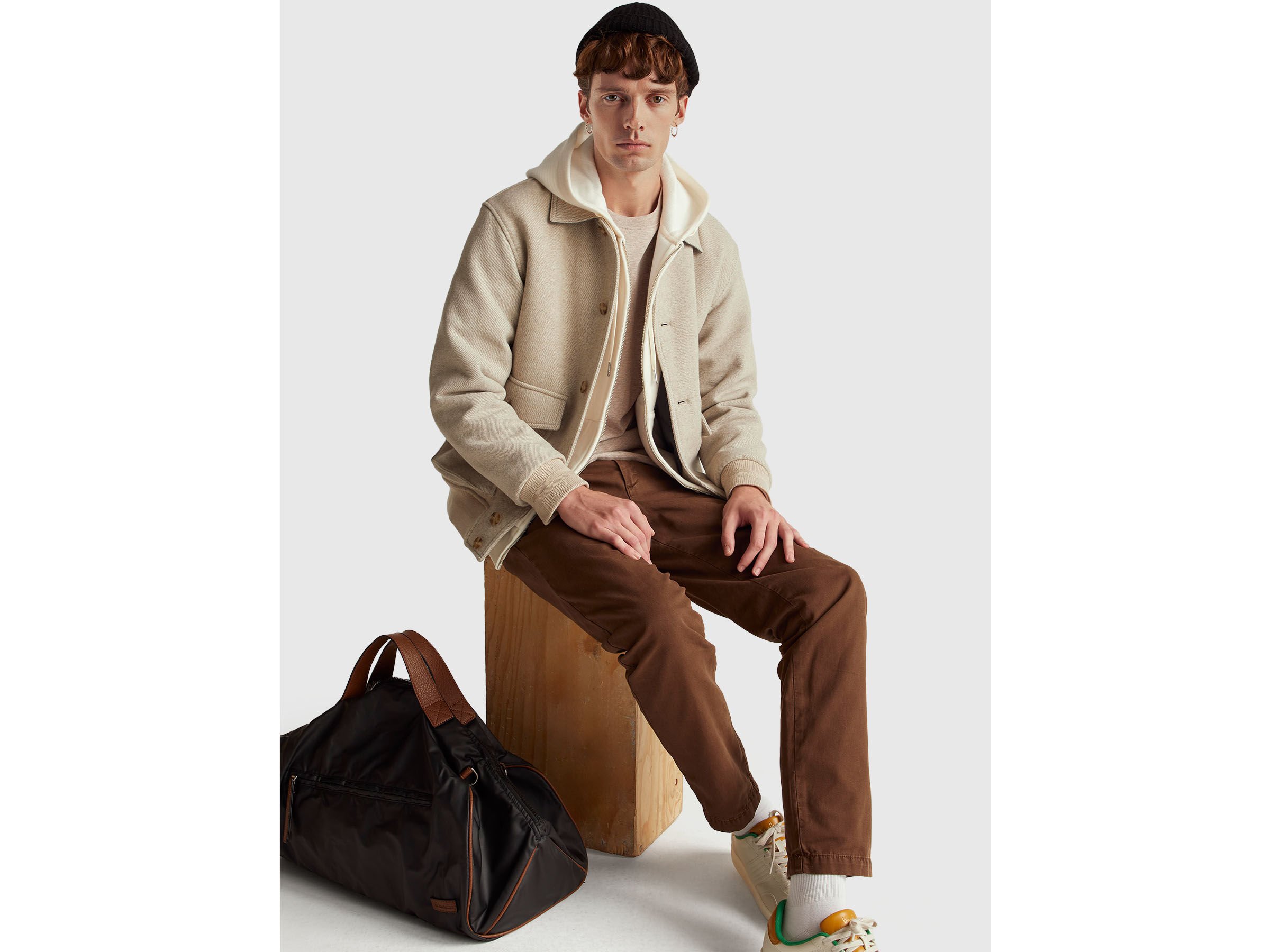 Blouson aviateur en laine mélangée – Image 3
