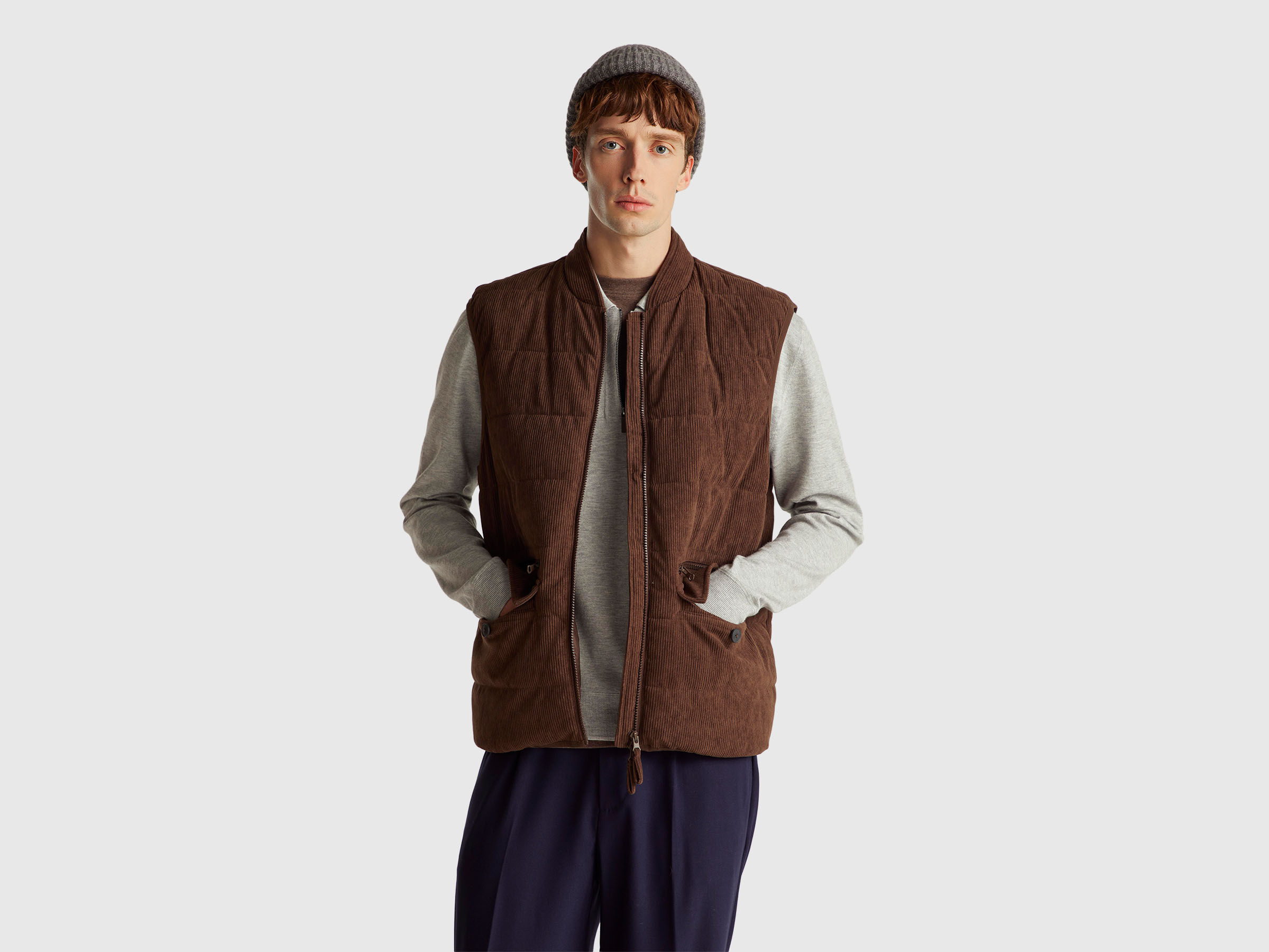 Gilet en velours avec poches Gilet en velours avec poches