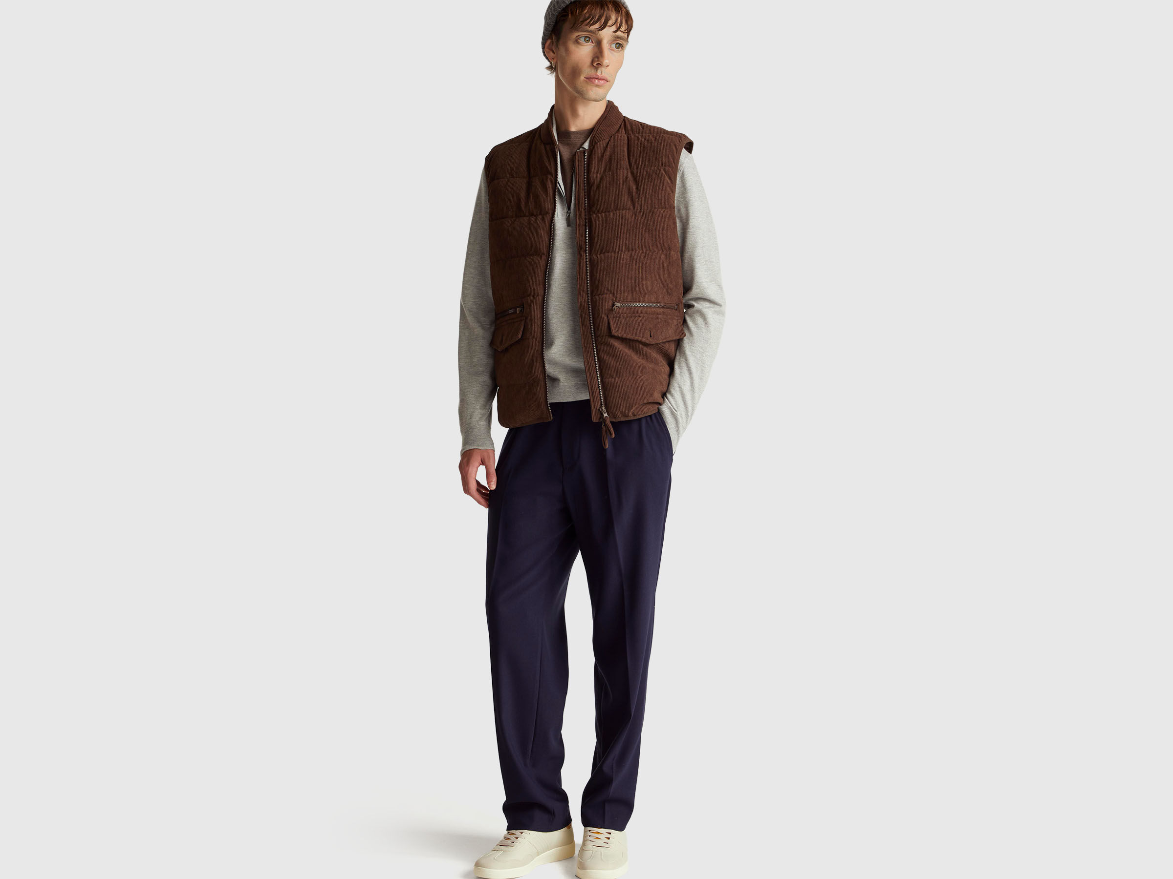 Gilet en velours avec poches – Image 3