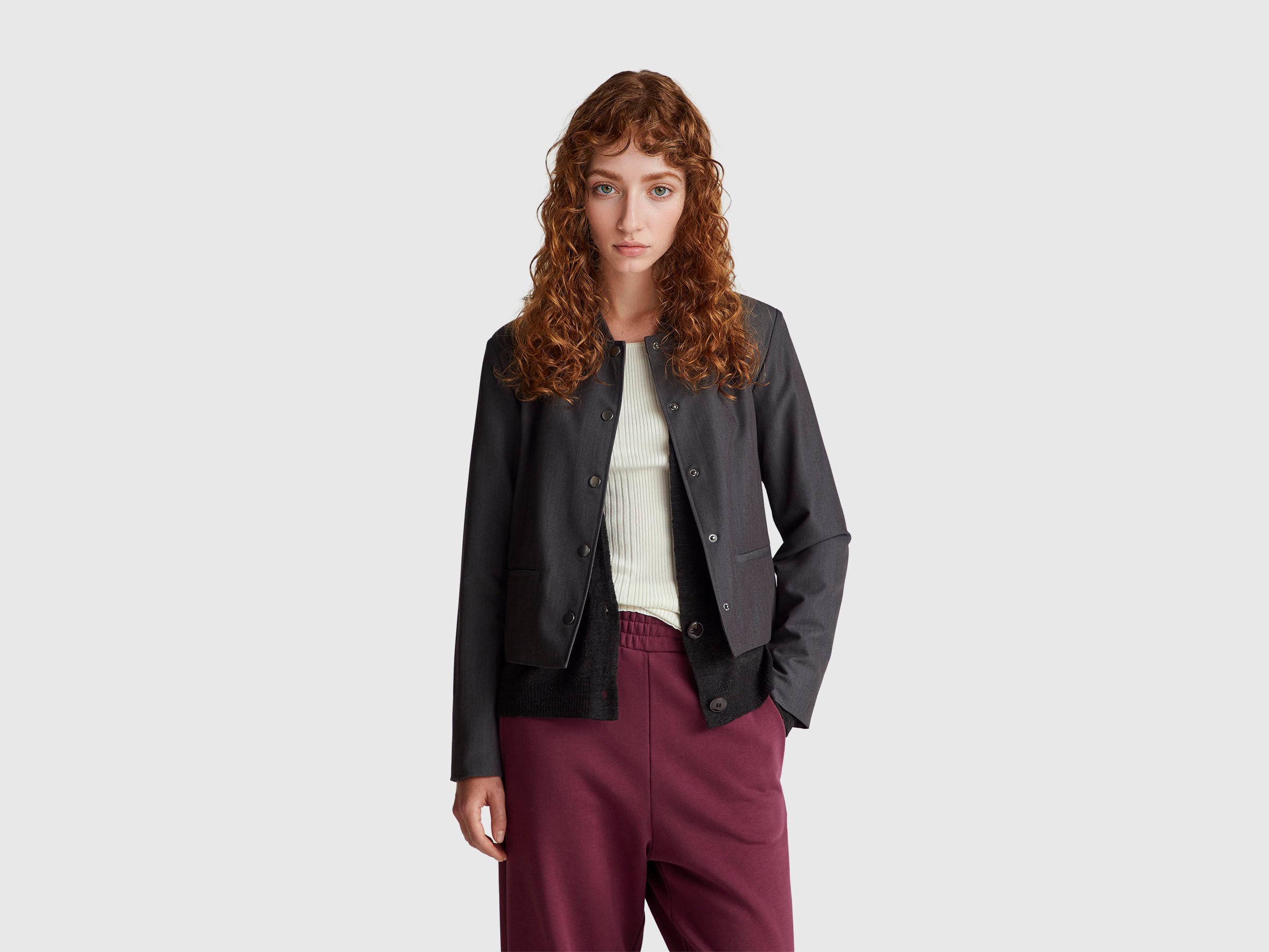 Veste en mélange de viscose extensible Veste en mélange de viscose extensible