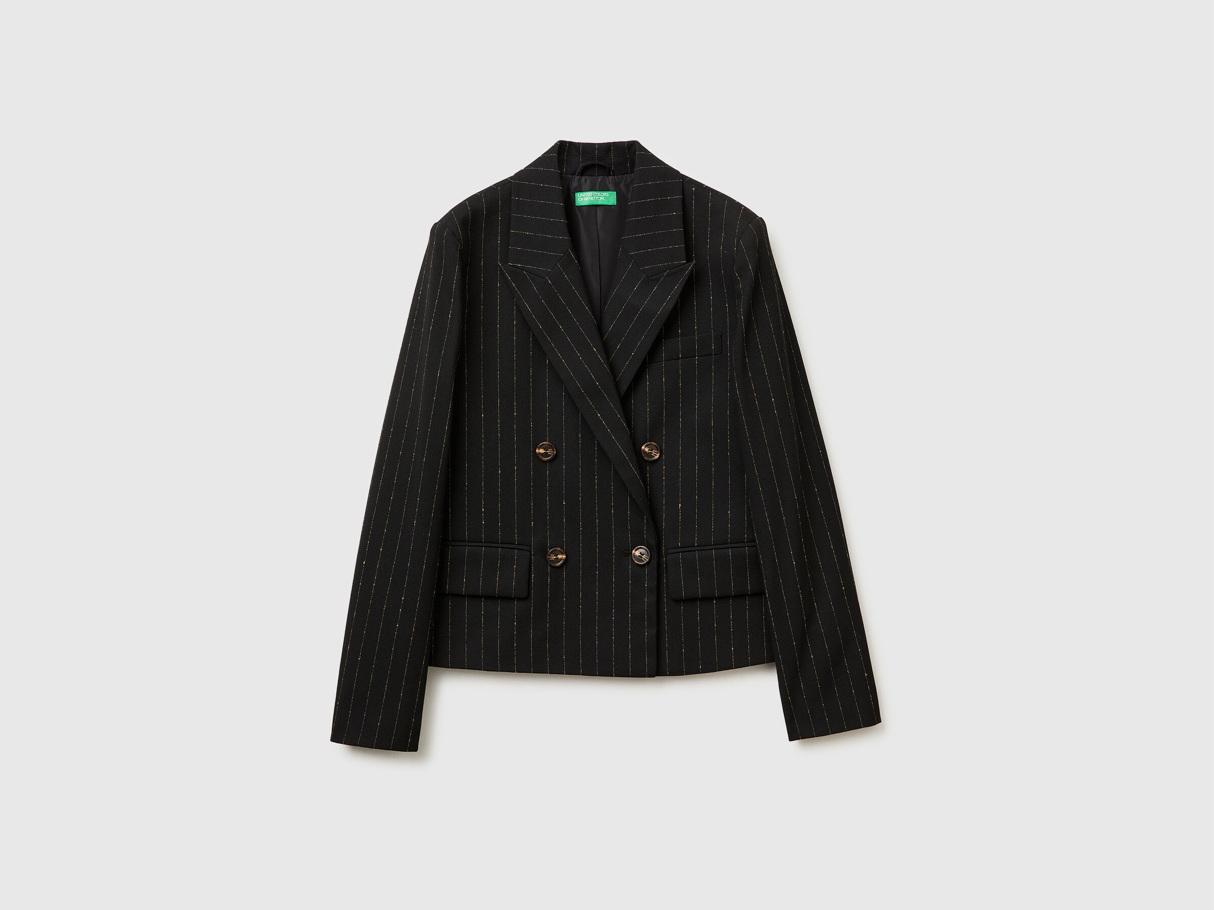 Blazer court à fines rayures – Image 5