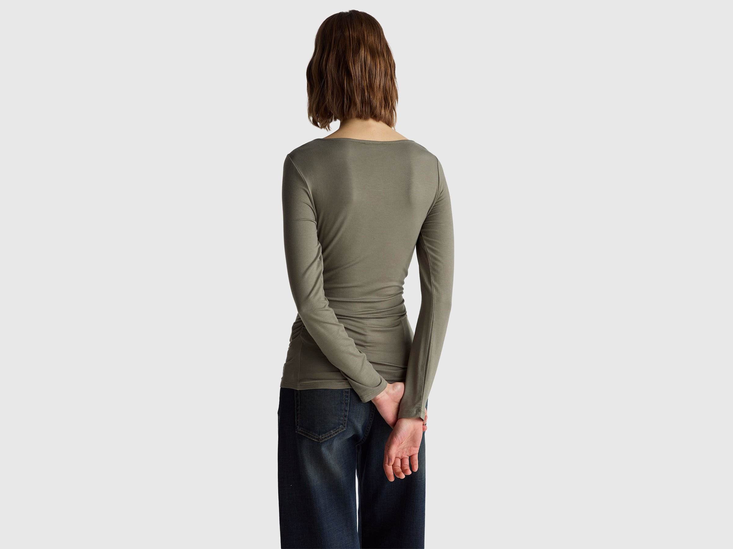 T-shirt ajusté à col bateau – Image 2