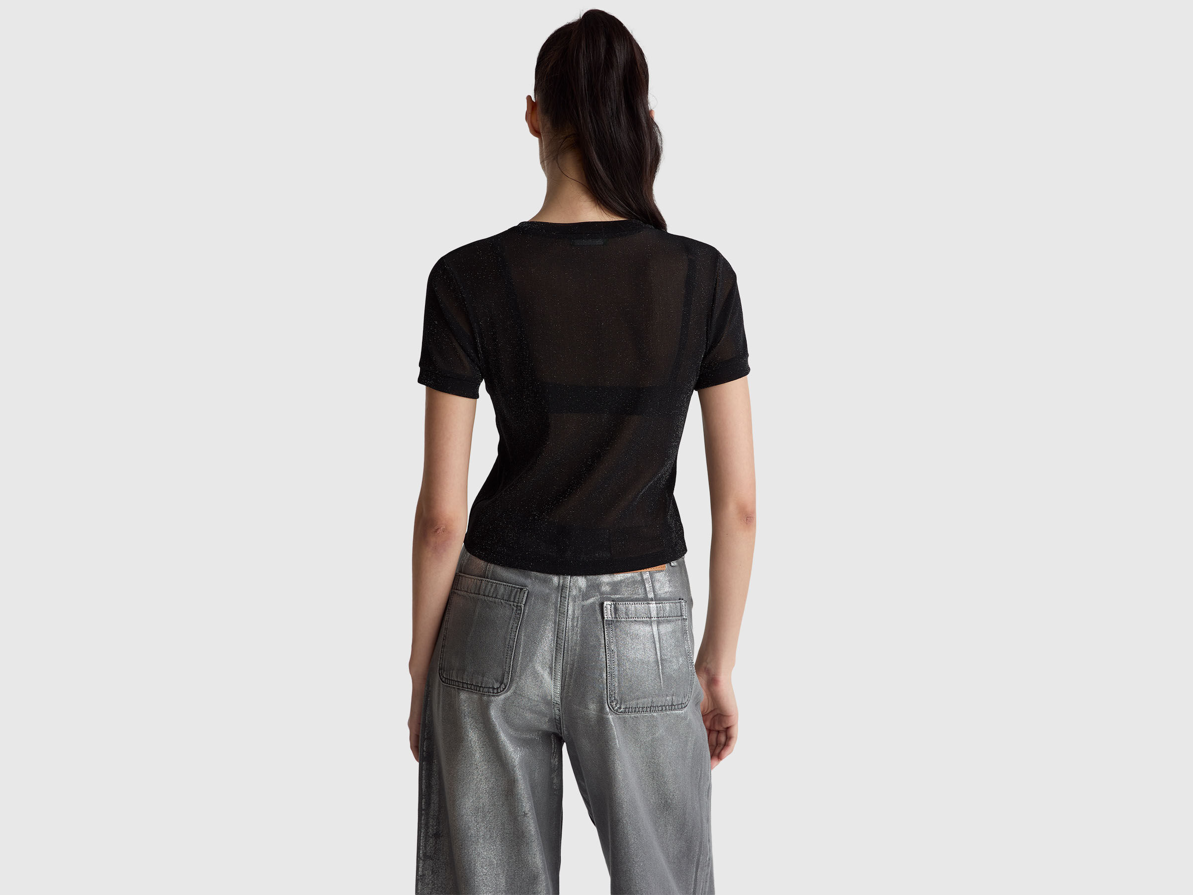 T-shirt à manches courtes en lurex – Image 2