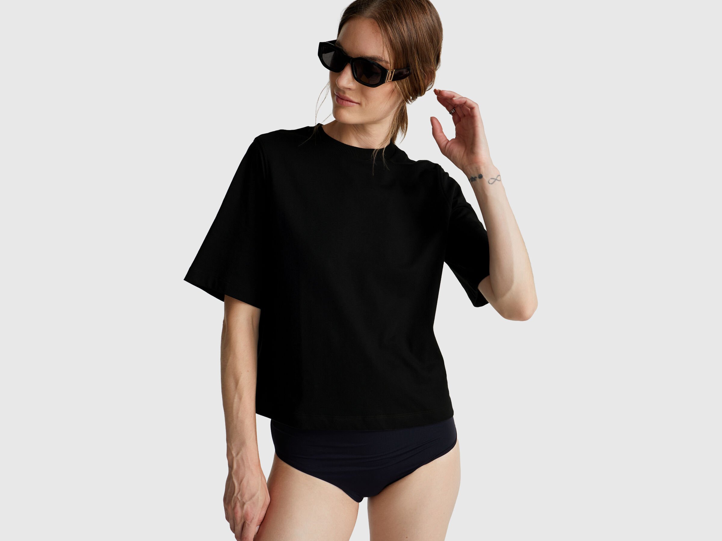 T-shirt coupe boxy 100% coton – Image 3