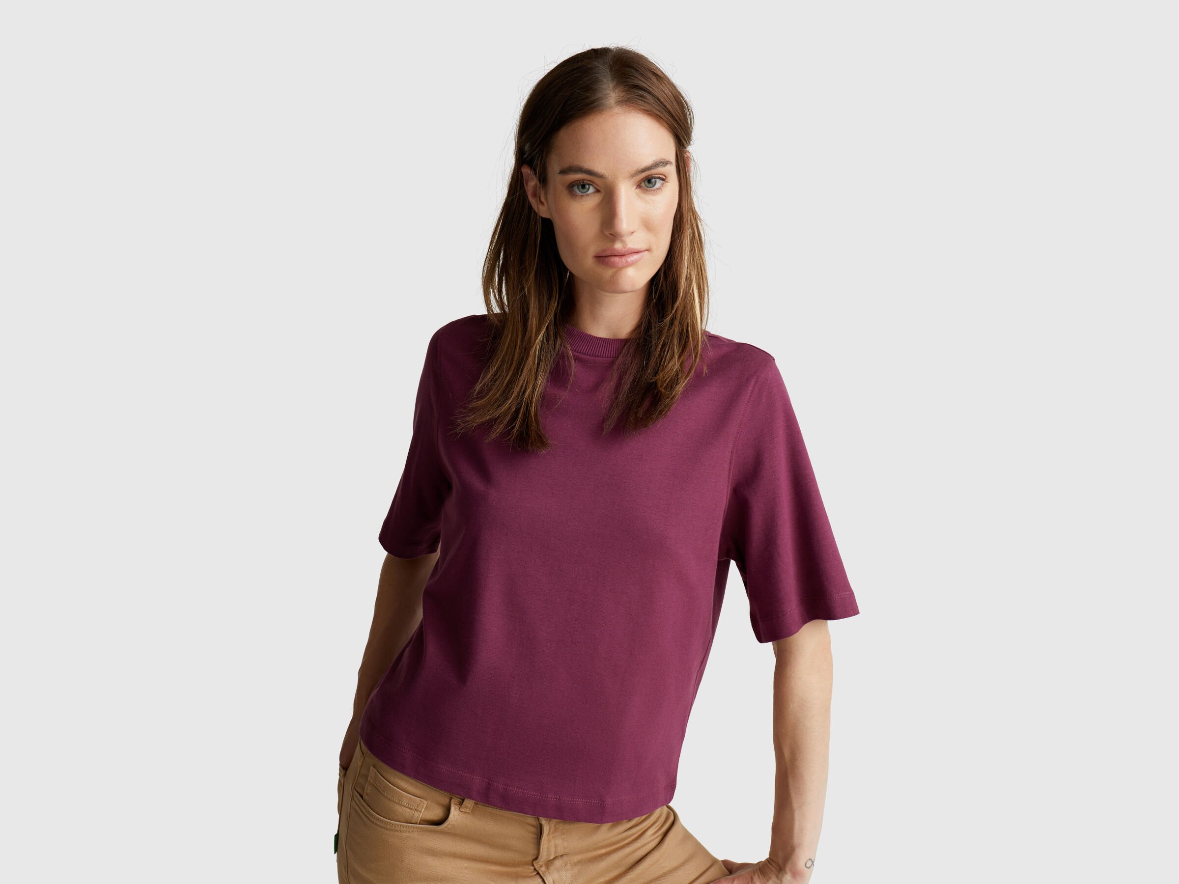 T-shirt coupe boxy 100% coton T-shirt coupe boxy 100% coton