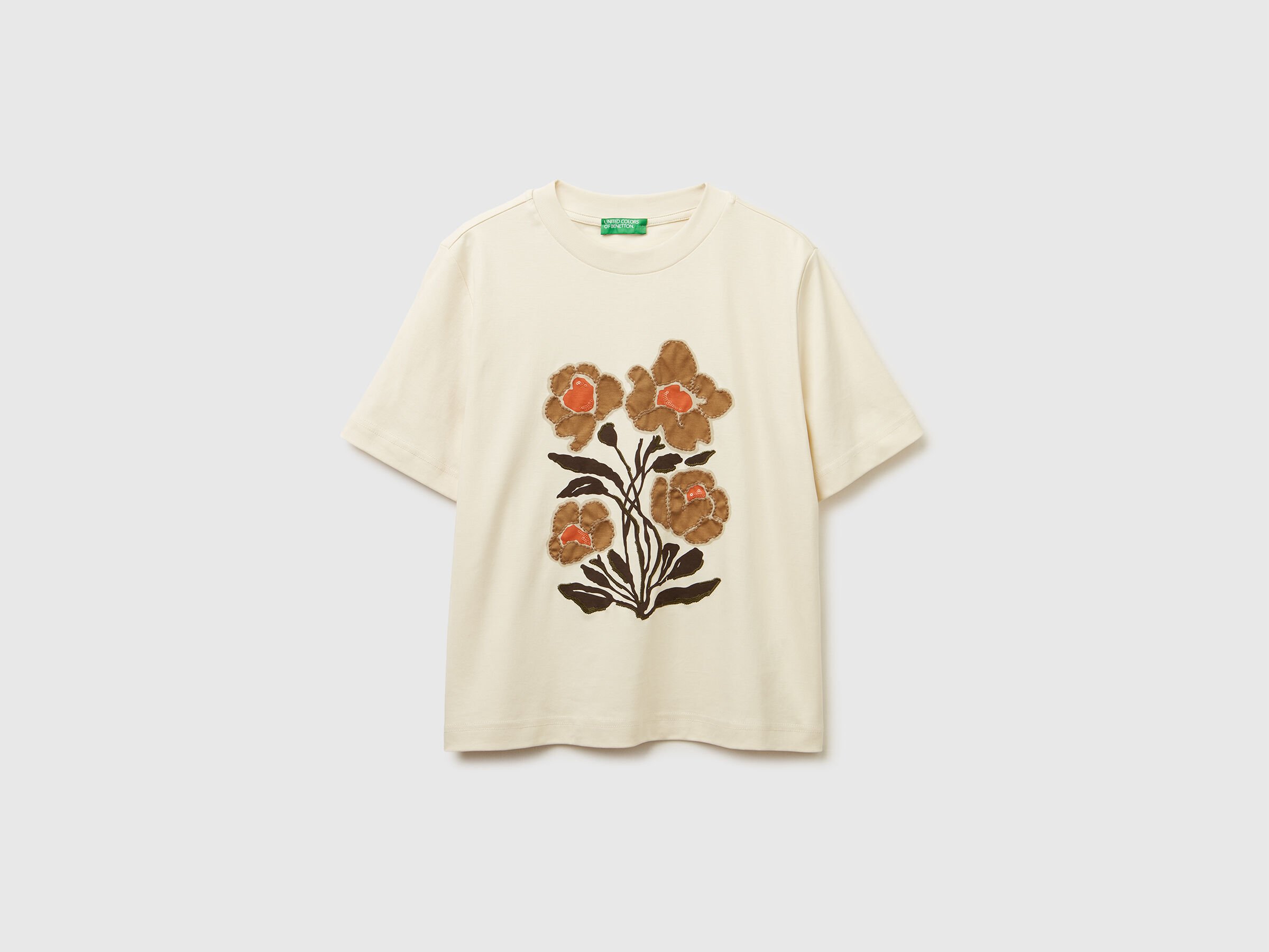 T-shirt avec imprimé et broderie – Image 5