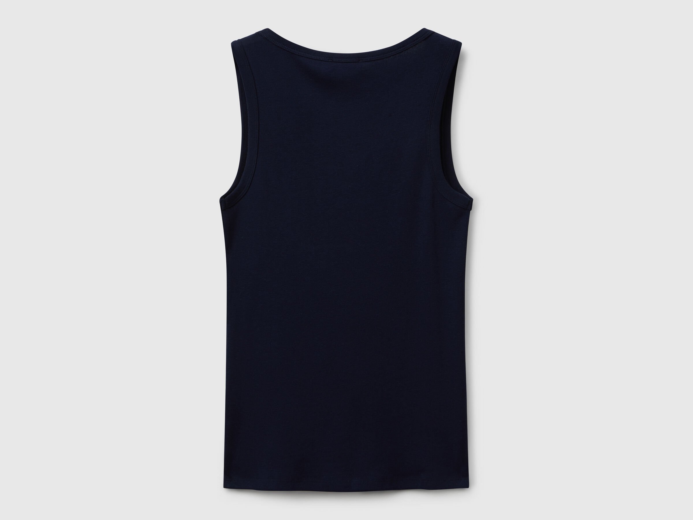 Débardeur bleu foncé en pur coton – Image 5