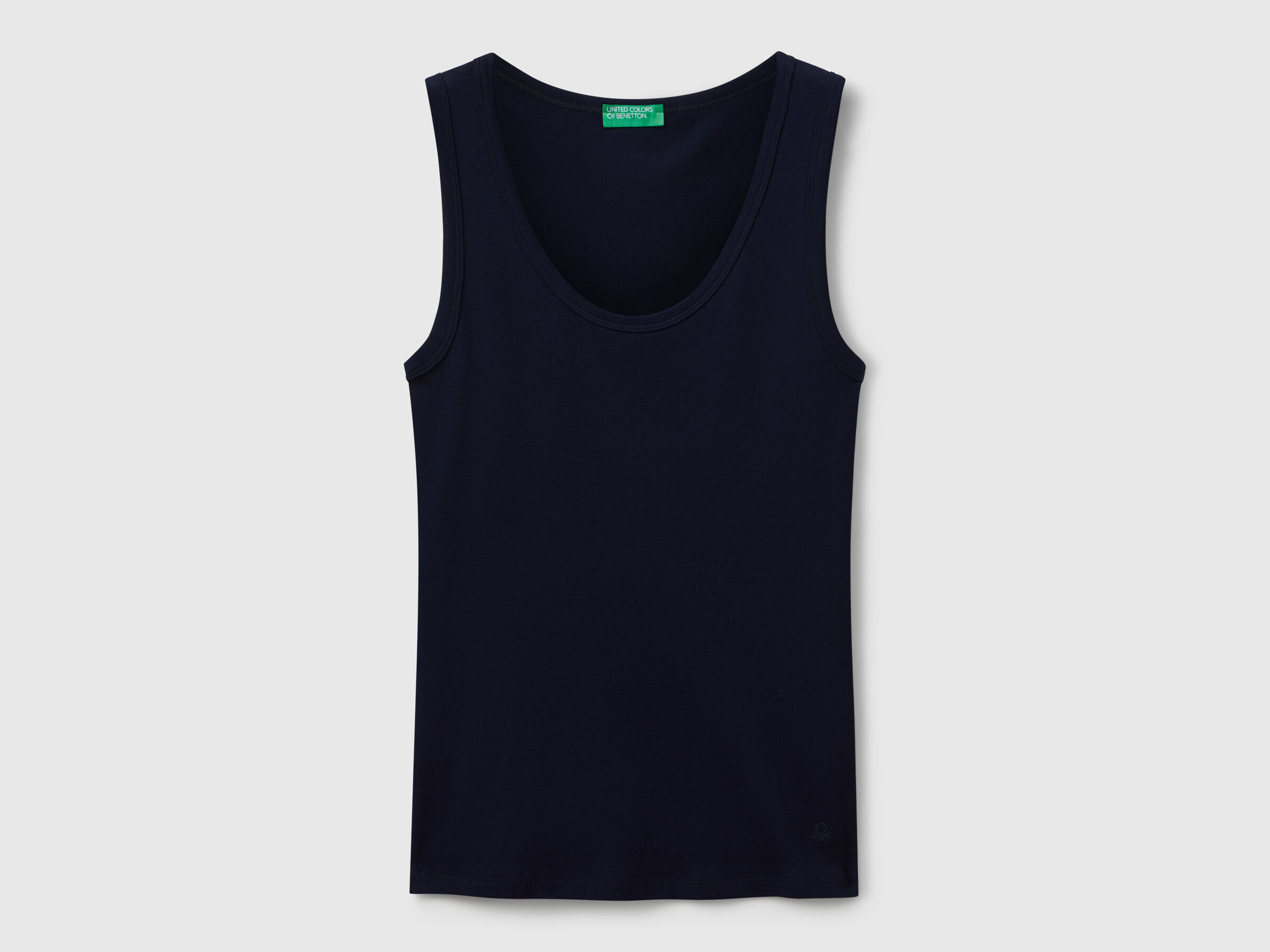 Débardeur bleu foncé en pur coton – Image 4
