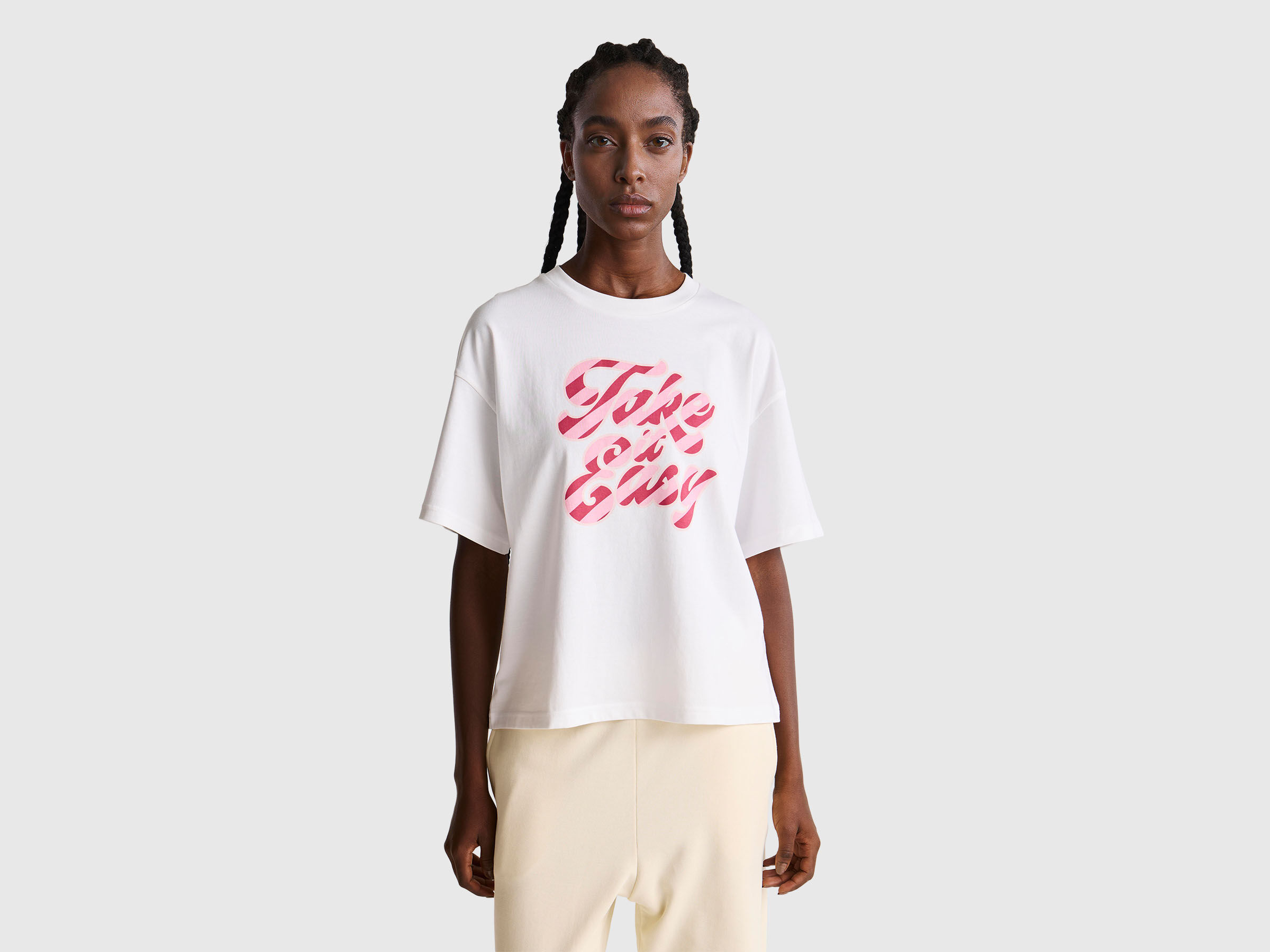 T-shirt avec slogan imprimé T-shirt avec slogan imprimé