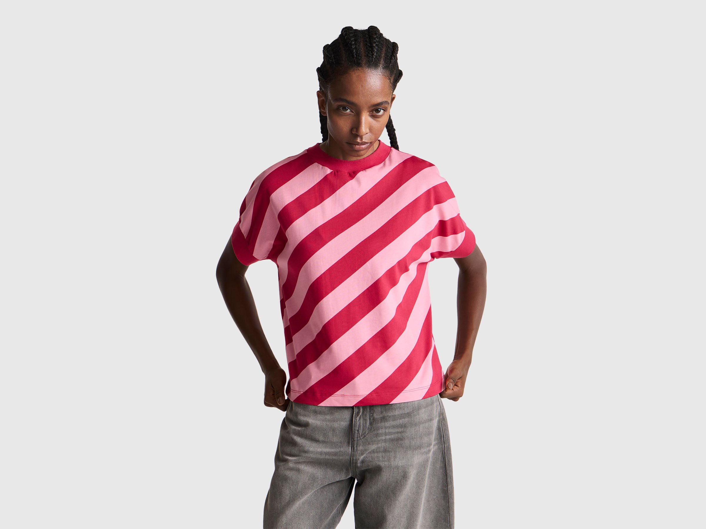 T-shirt à rayures régimentaires T-shirt à rayures régimentaires