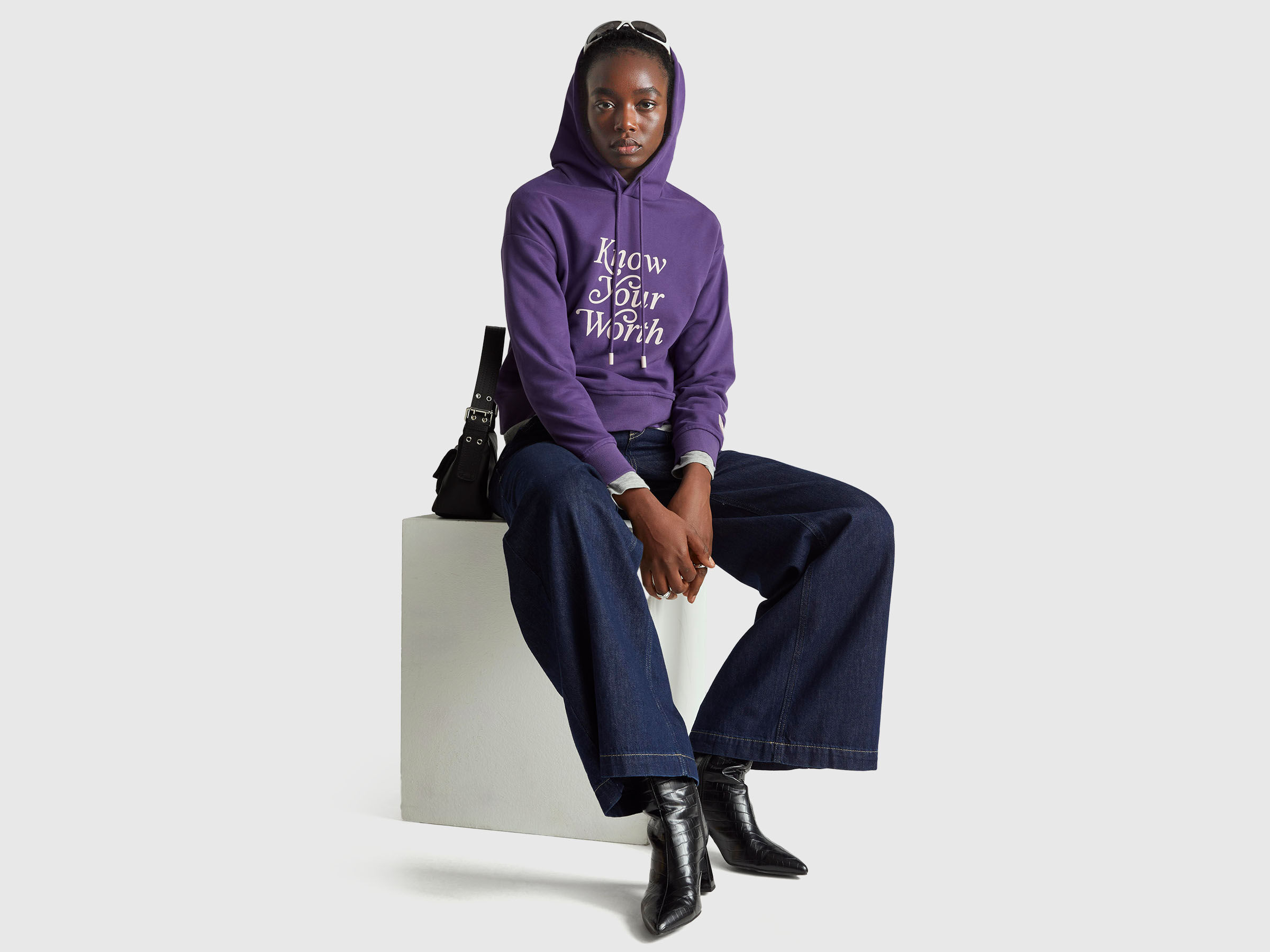 Sweat à capuche avec slogan – Image 3