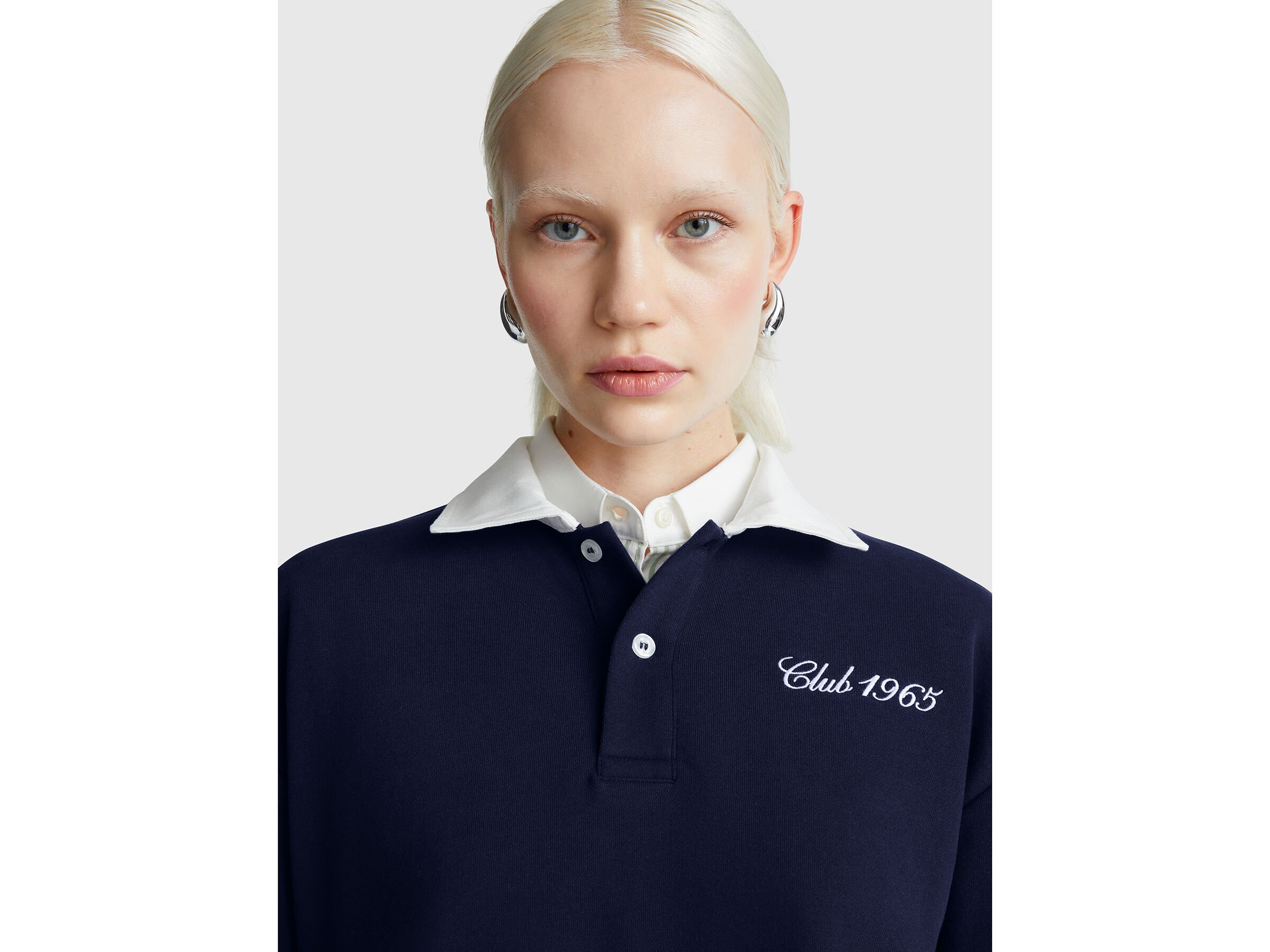 Polo sweat-shirt coupe confortable – Image 4