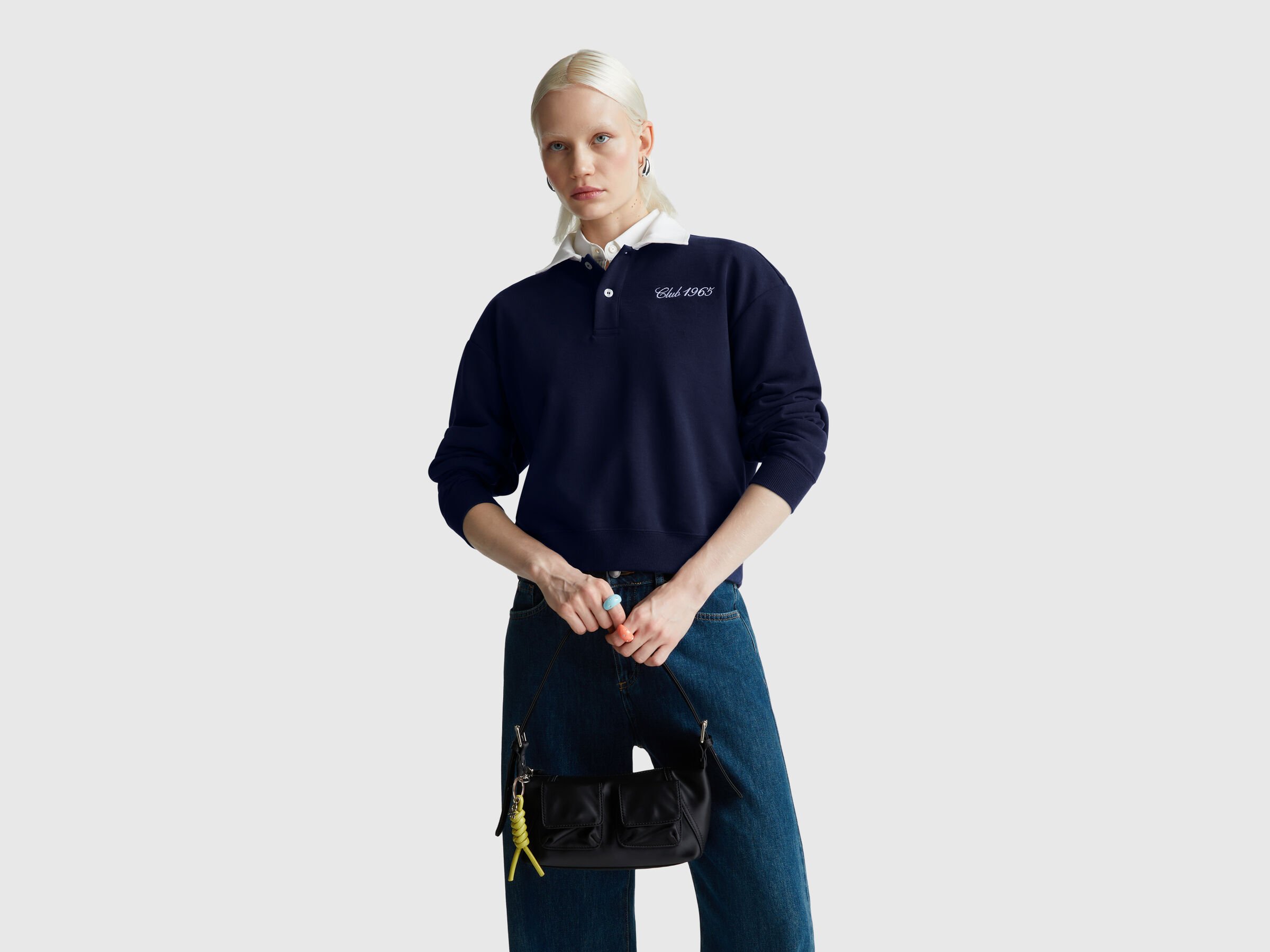Polo sweat-shirt coupe confortable – Image 3