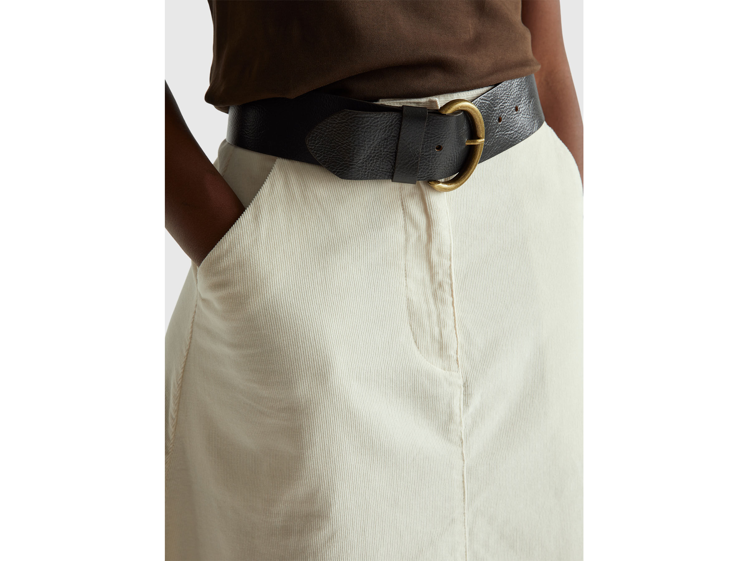 Jupe midi en velours – Image 4