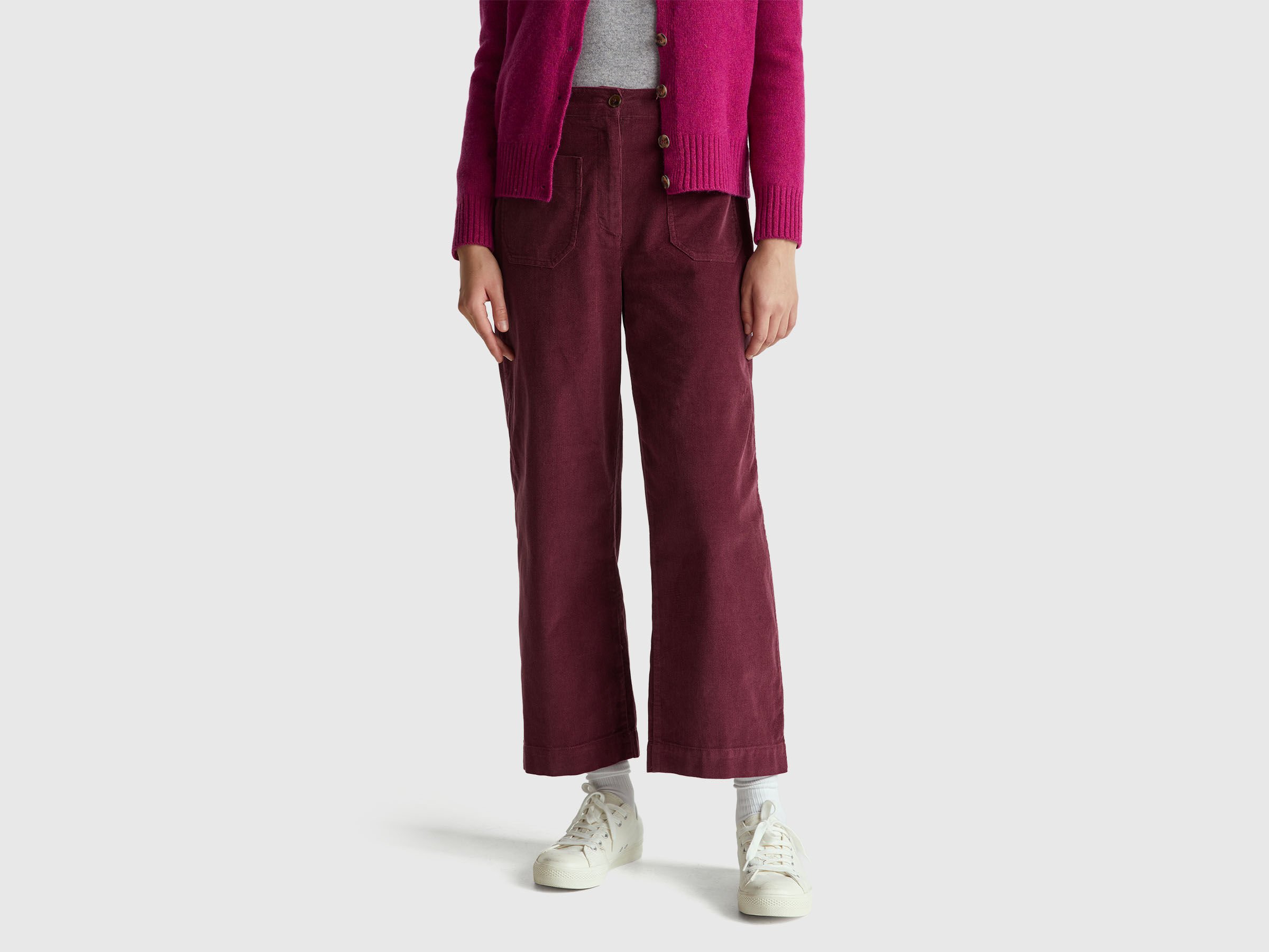 Pantalon droit en velours Pantalon droit en velours