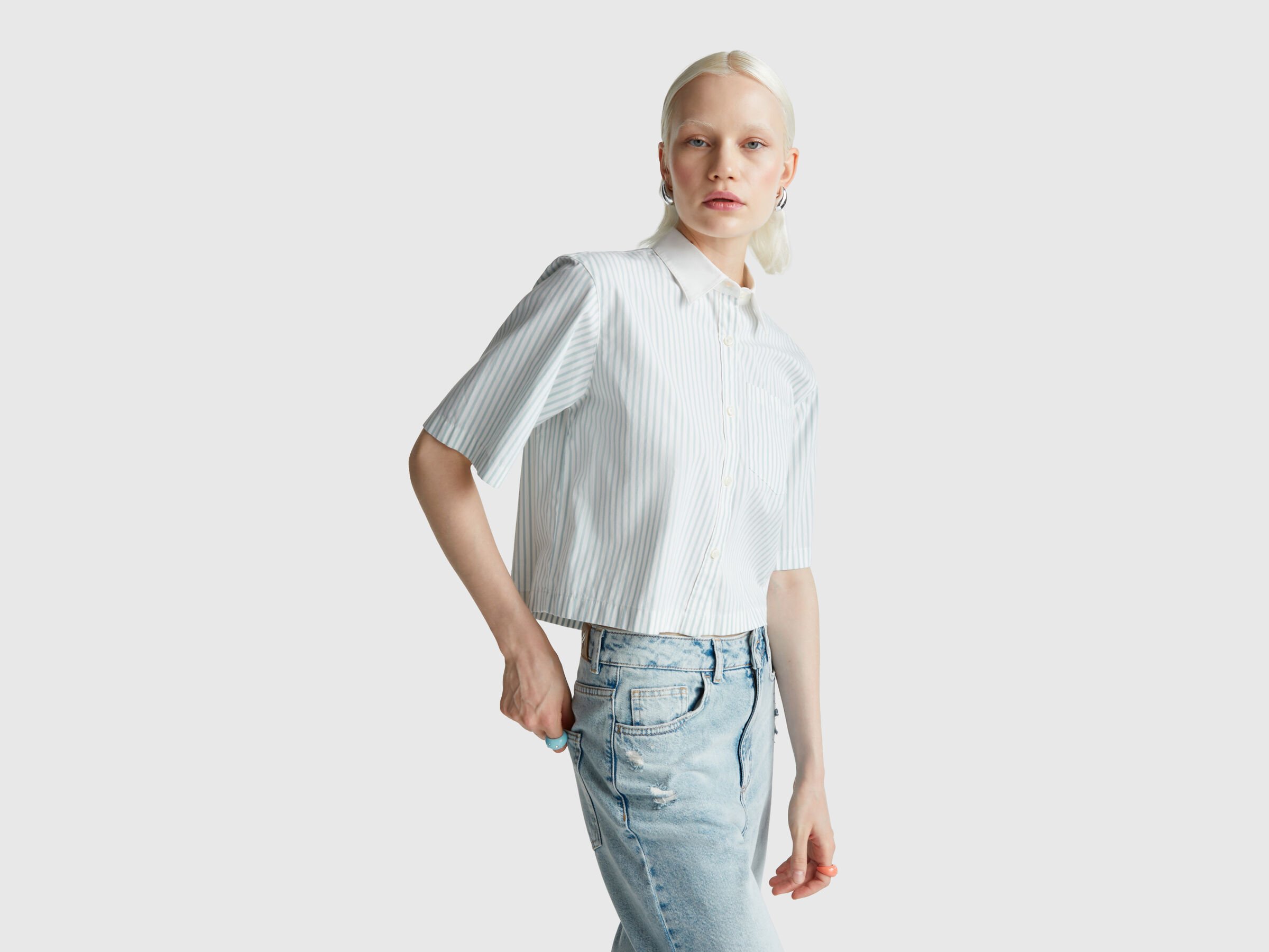 Chemise rayée en pur coton Chemise rayée en pur coton