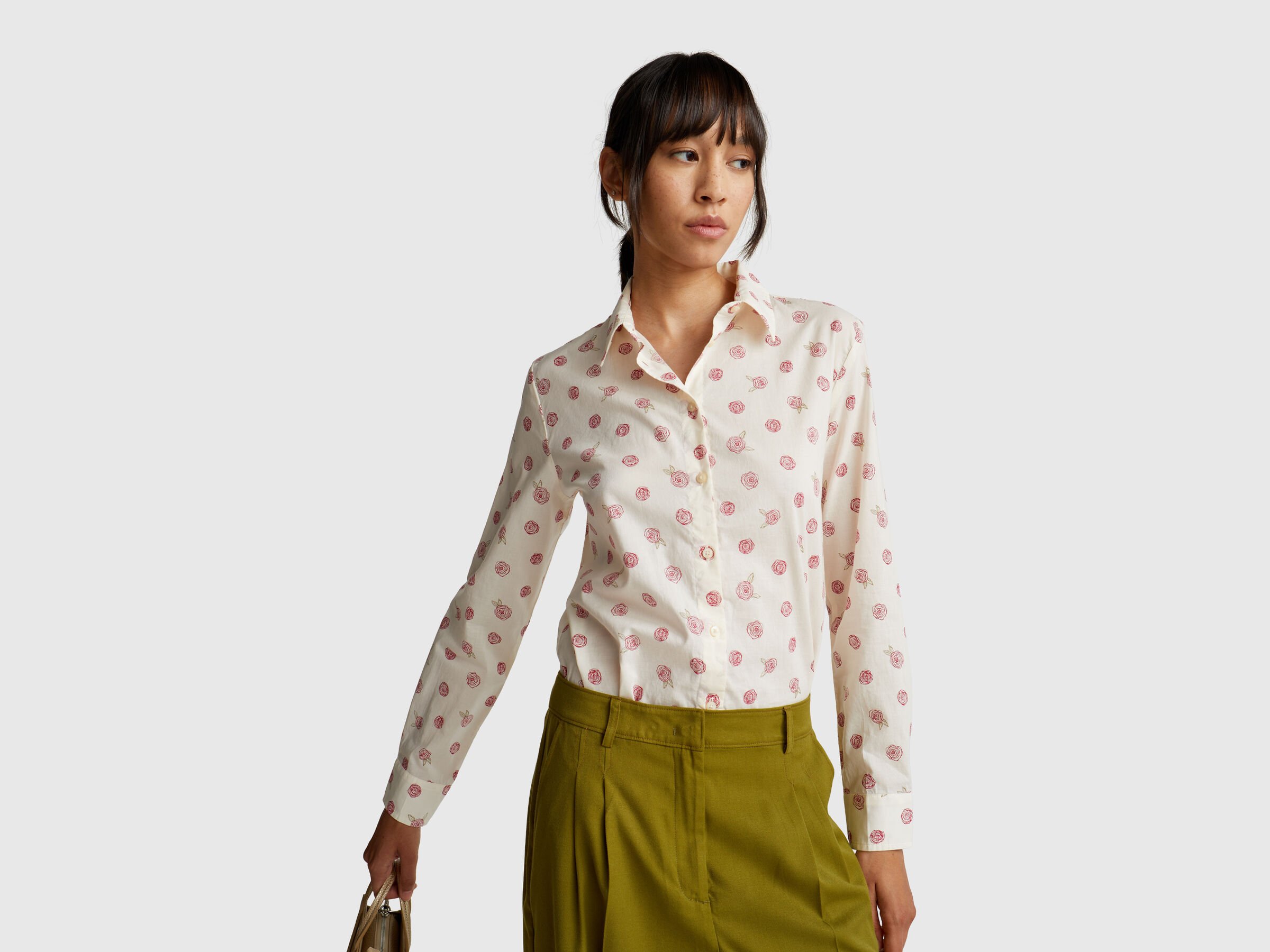 Chemise à motifs en coton léger Chemise à motifs en coton léger