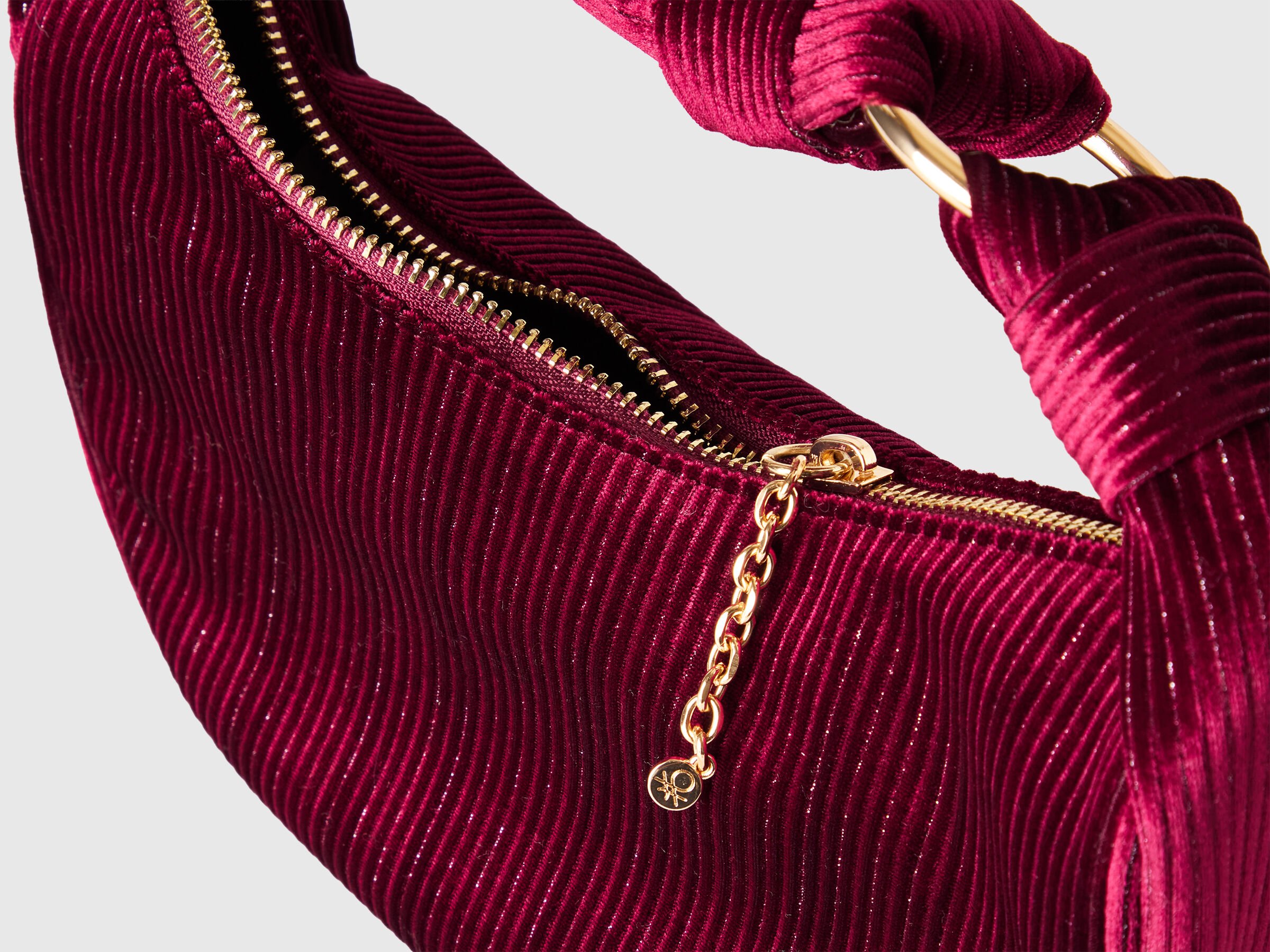 Sac hobo en velours avec lurex – Image 3