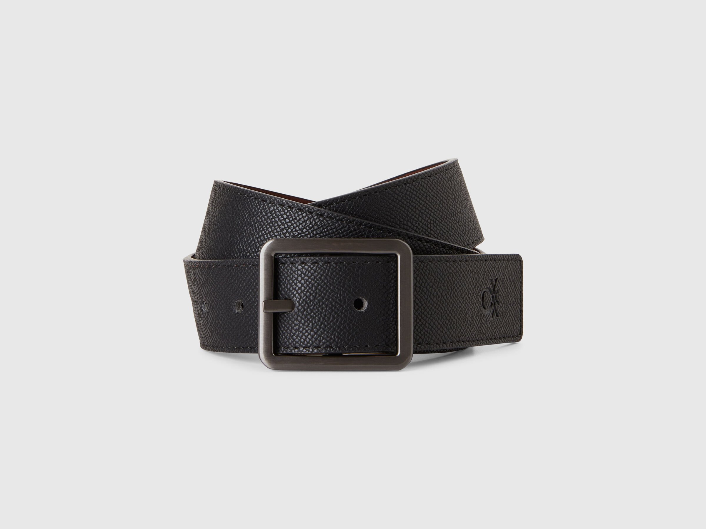 Ceinture réversible en tissu enduit Ceinture réversible en tissu enduit