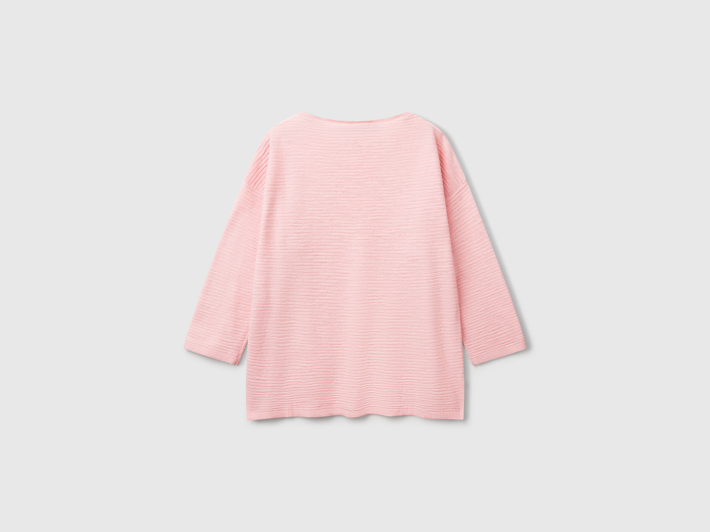 Pull en lin mélangé à manches 3/4 – Image 2