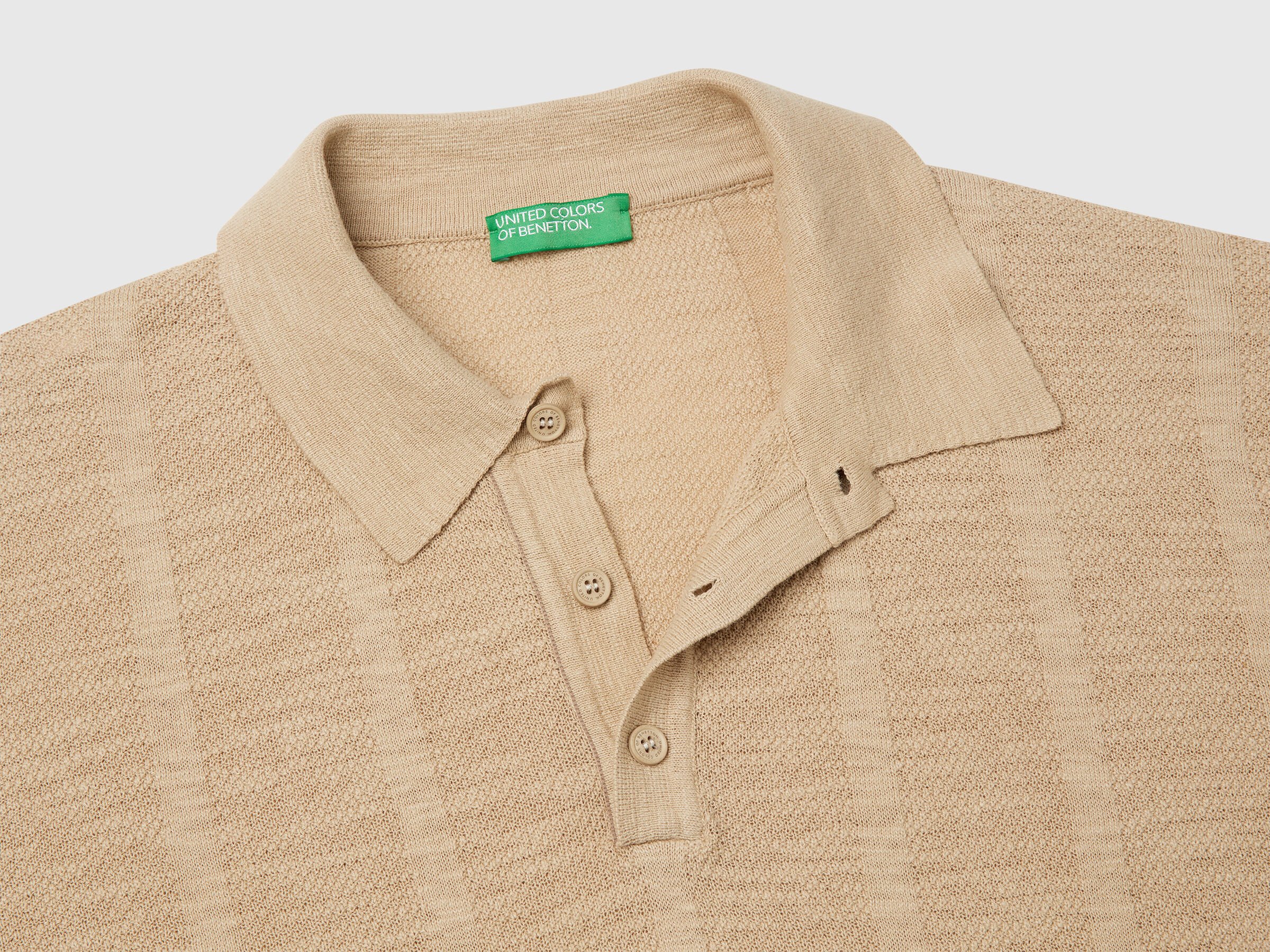 Polo en maille de lin mélangé – Image 6