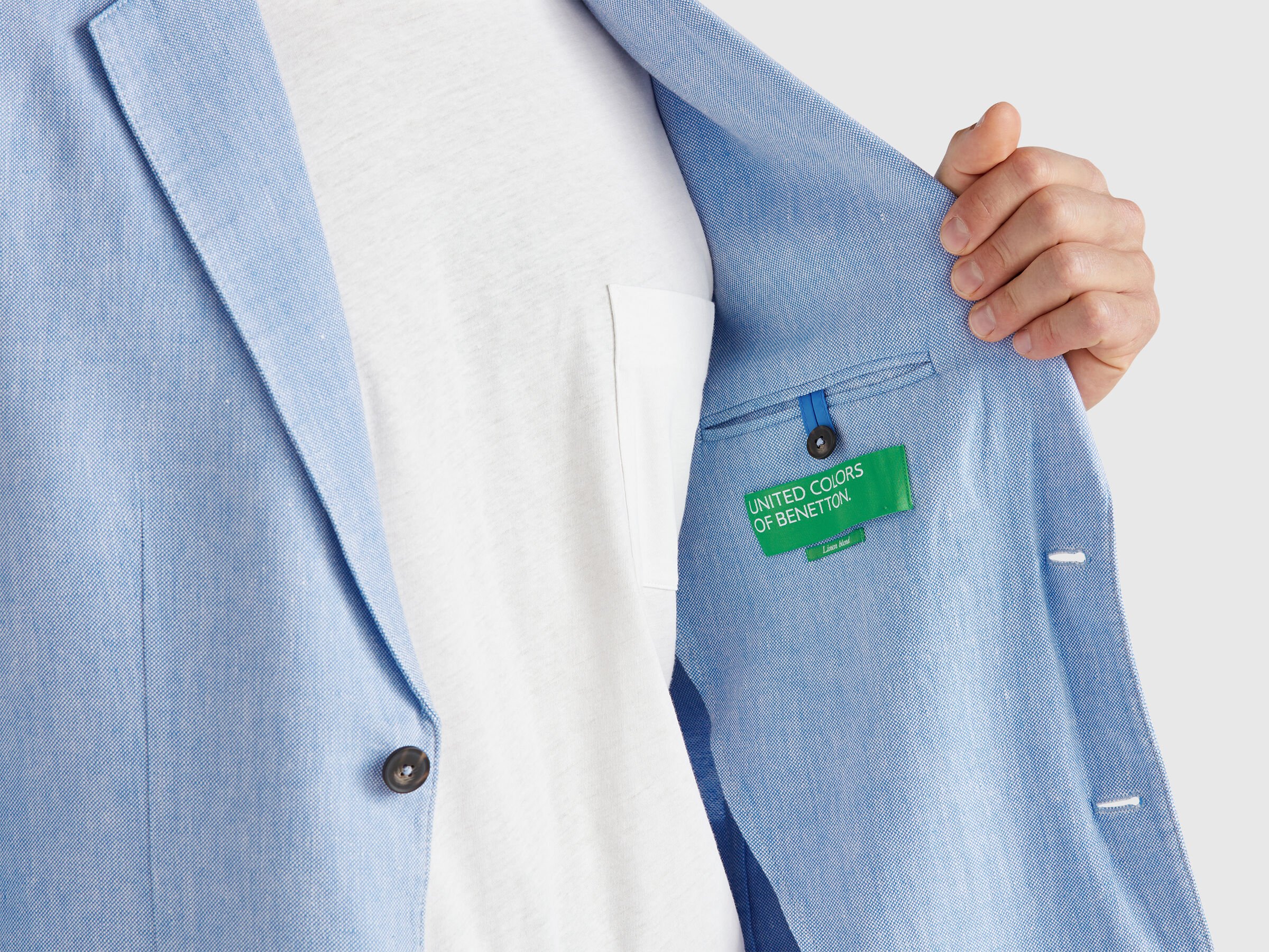 Blazer rayé en lin mélangé – Image 5