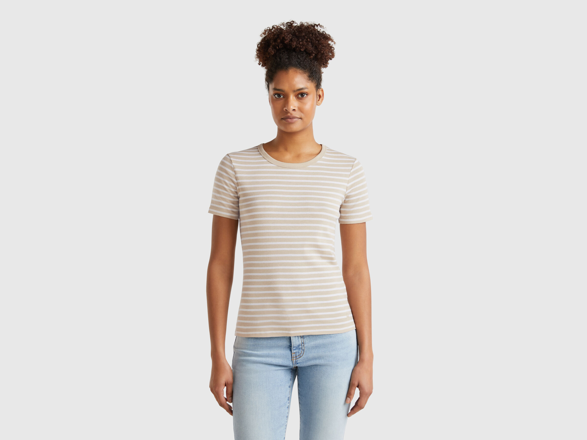 T-shirt rayé à col rond T-shirt rayé à col rond