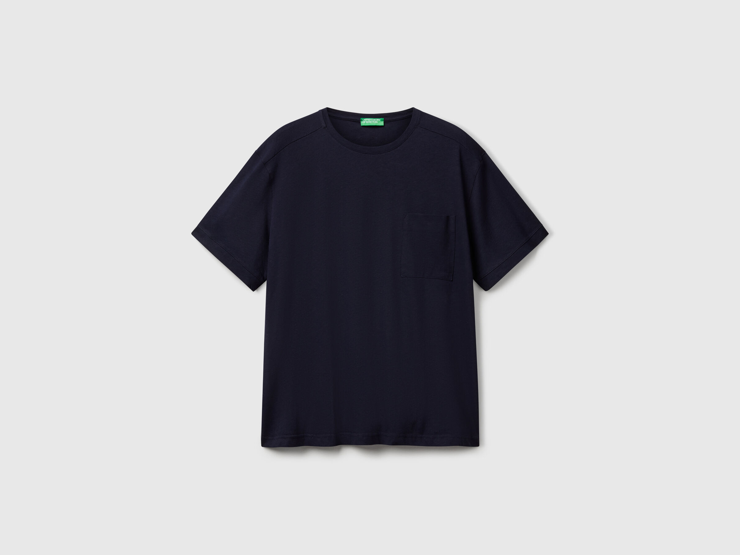 T-shirt en lin mélangé avec poche – Image 3