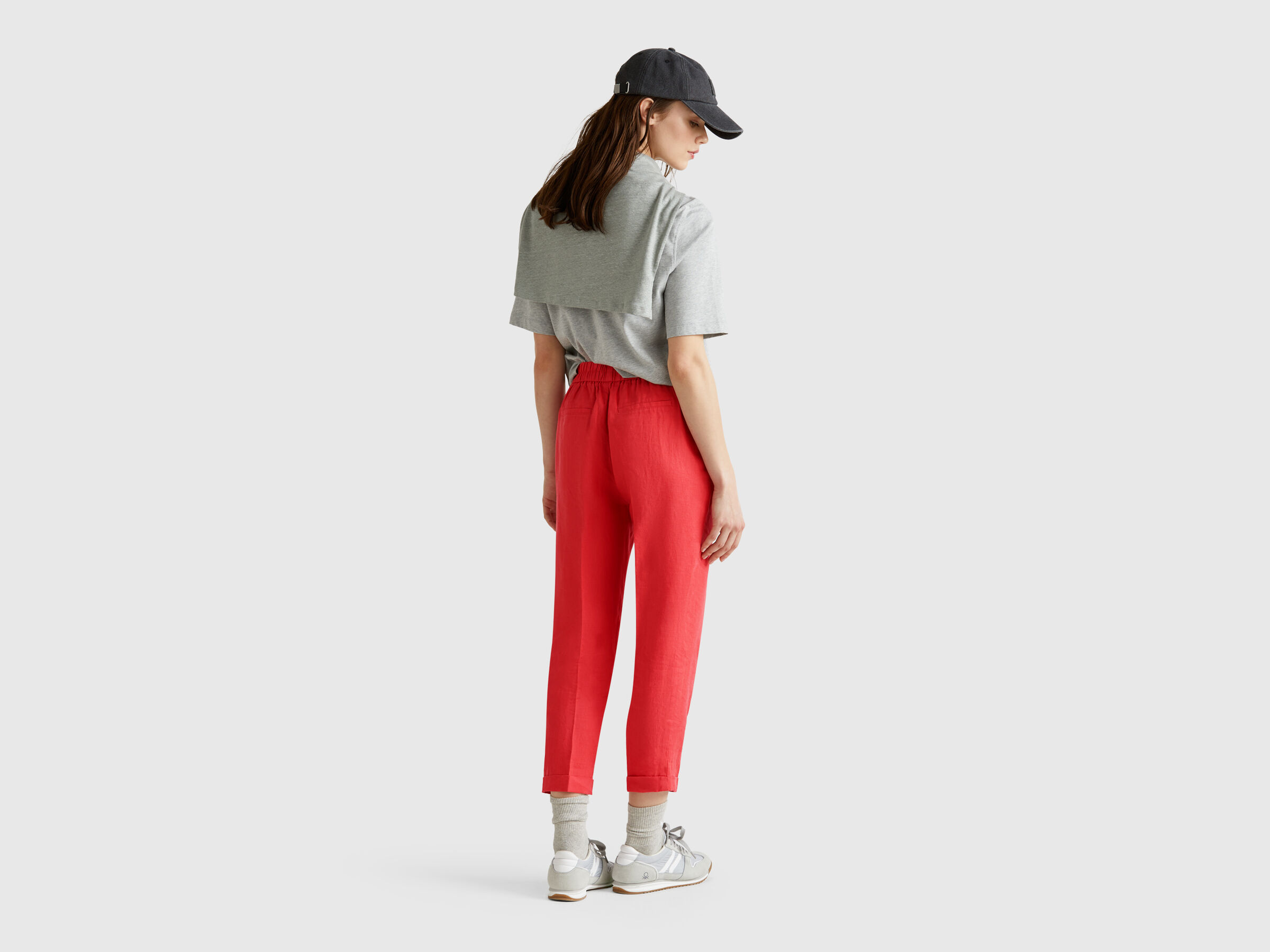 Pantalon court en 100% lin – Image 2