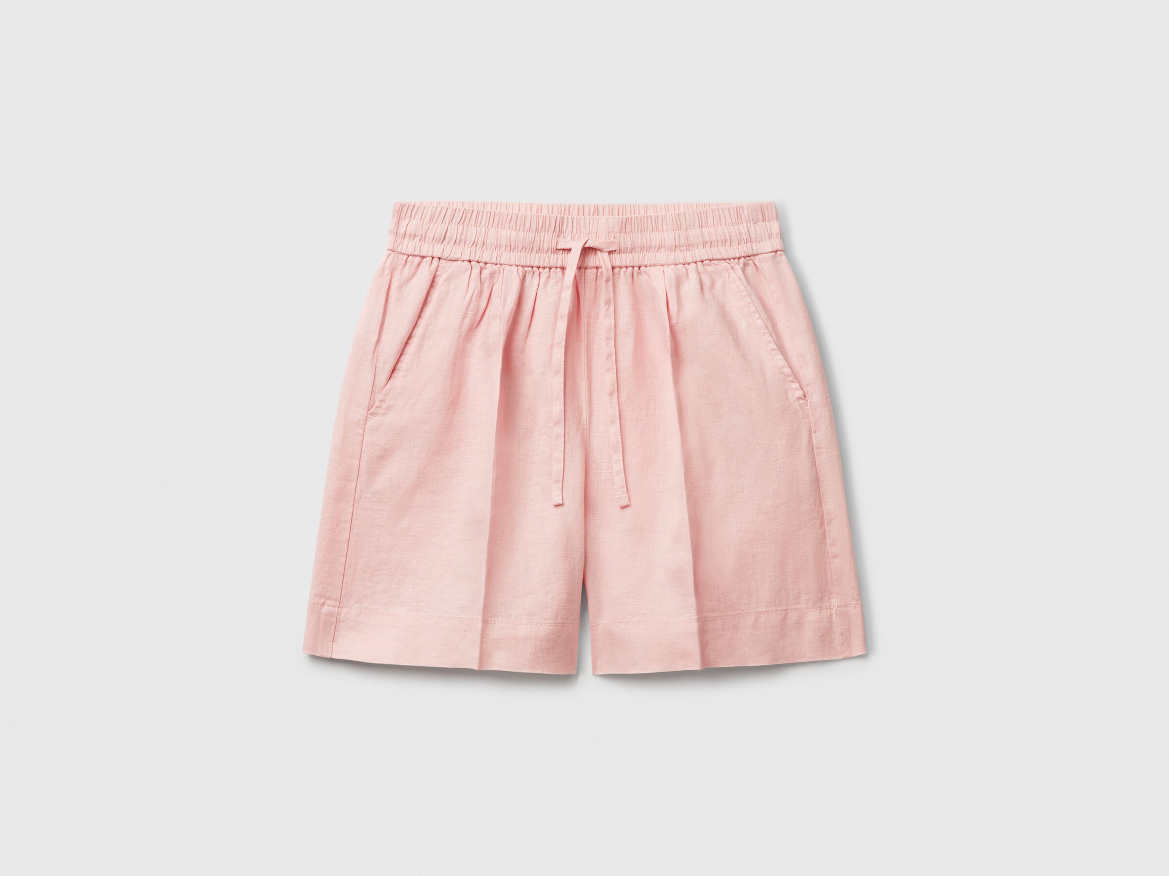 Short en pur lin avec cordon de serrage – Image 3
