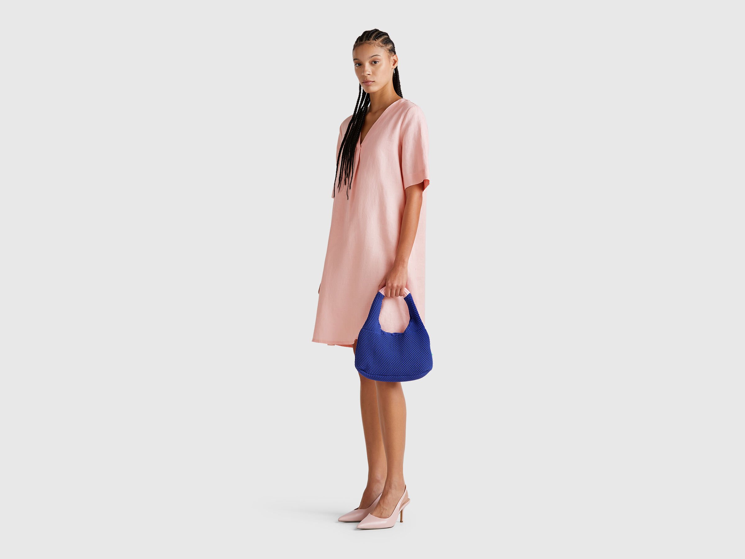 Robe à manches courtes en pur lin – Image 5
