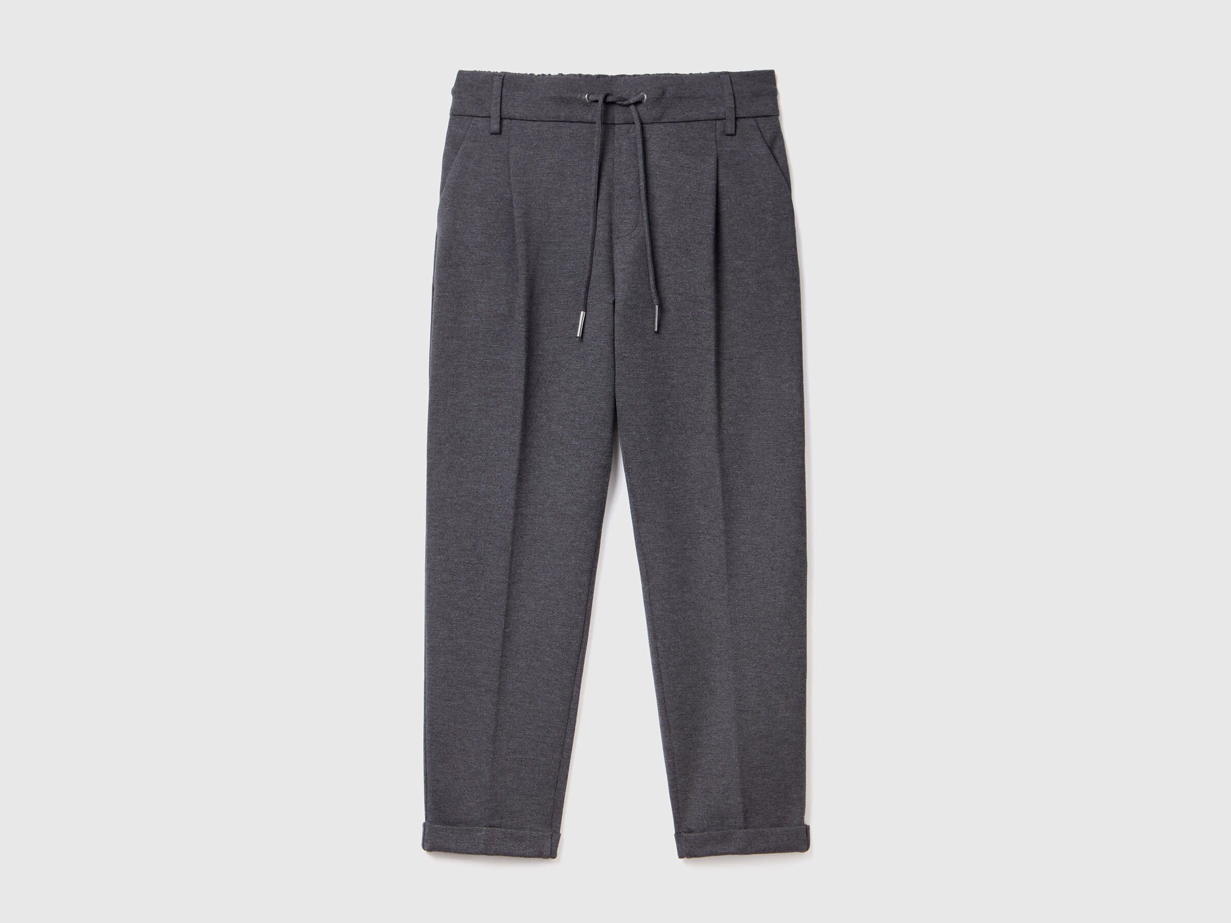 Pantalon uni à cordon de serrage – Image 3