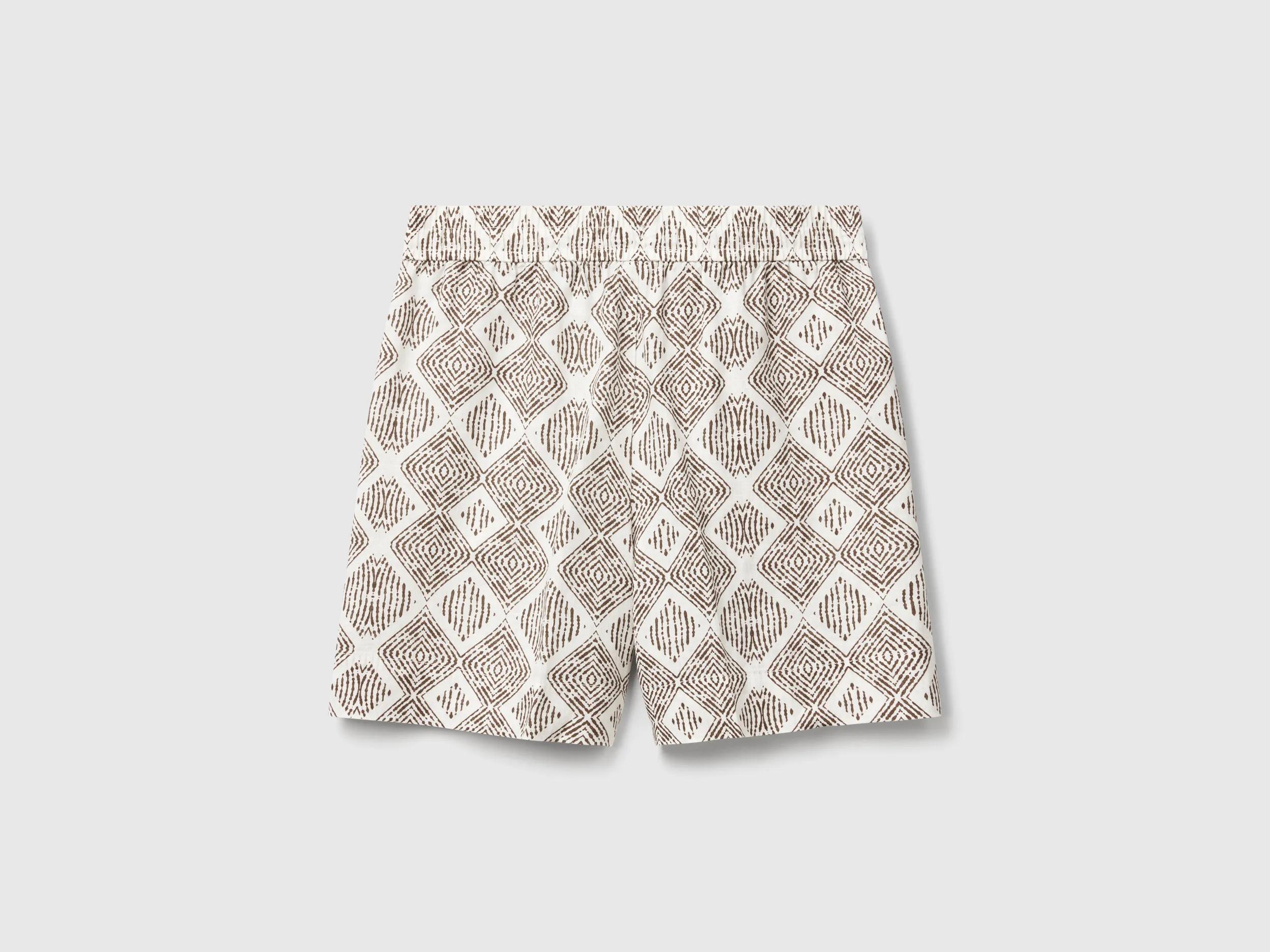 Short en lin imprimé – Image 2