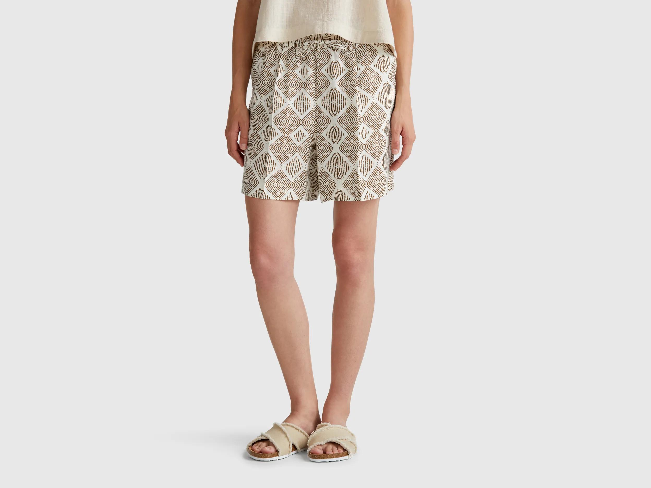 Short en lin imprimé Short en lin imprimé