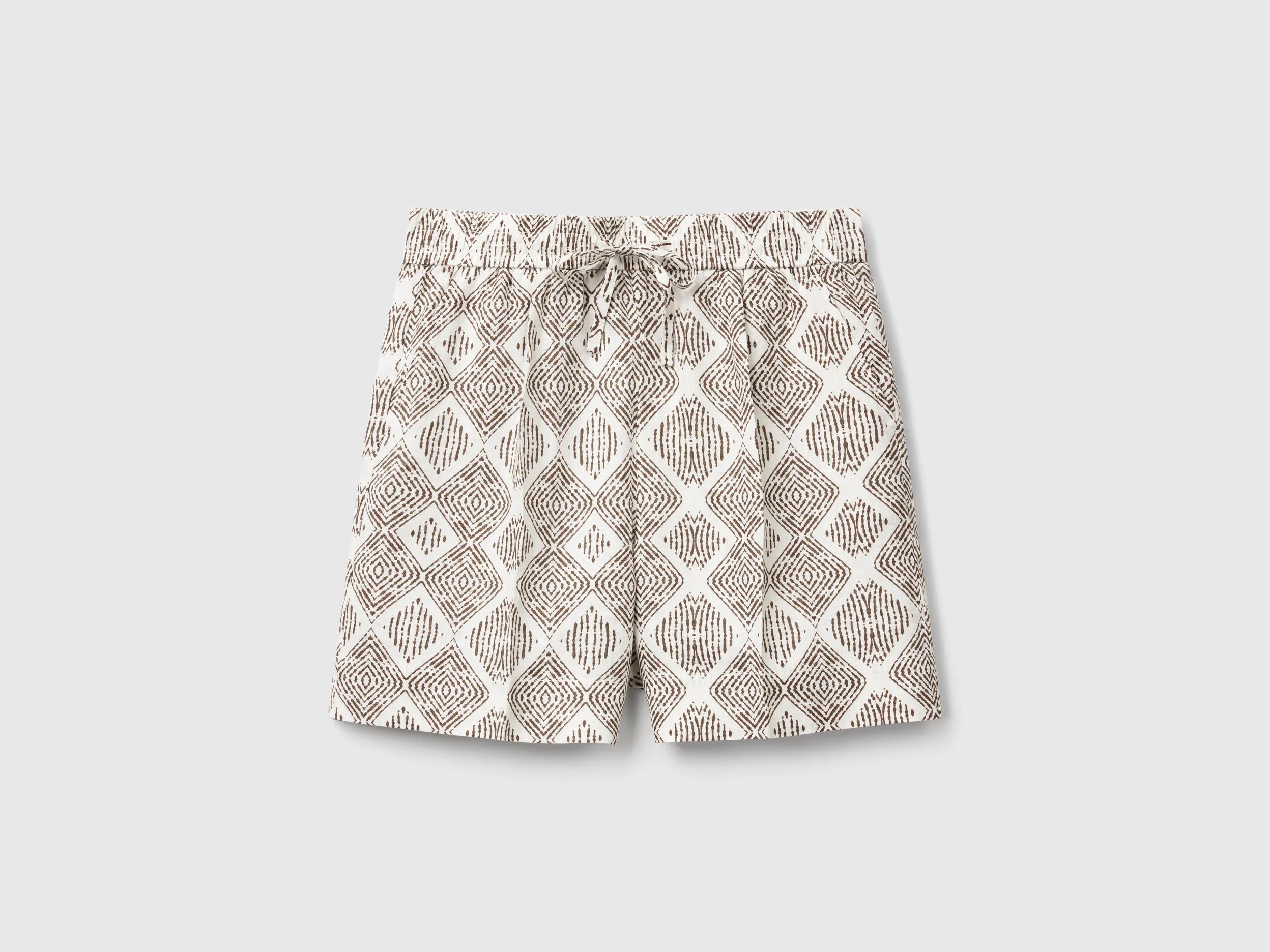 Short en lin imprimé – Image 3